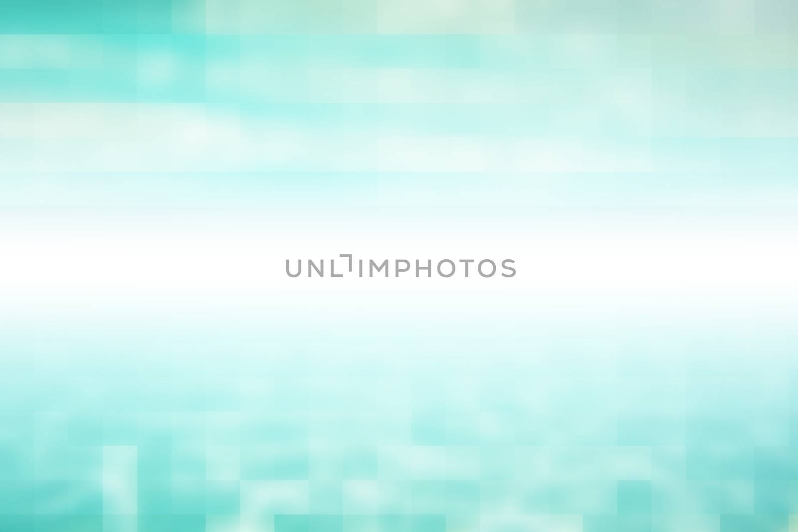 turquoise mosaic background with a white spare space in the center for a text