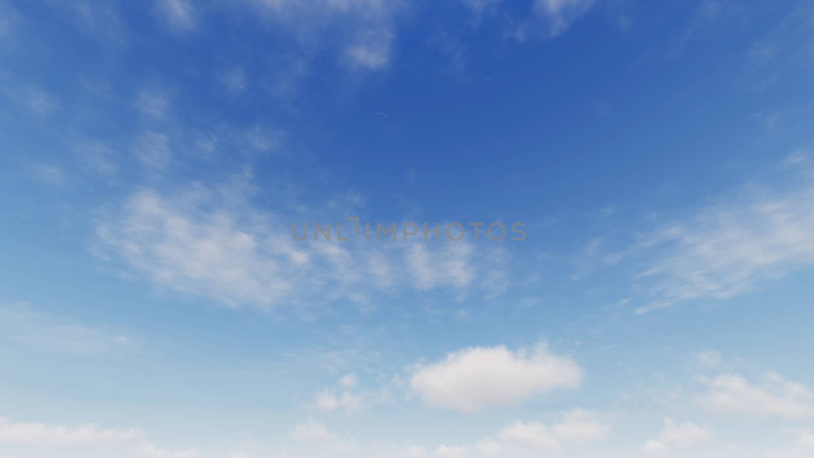 Cloudy blue sky abstract background, blue sky background with tiny clouds, 3d rendering

