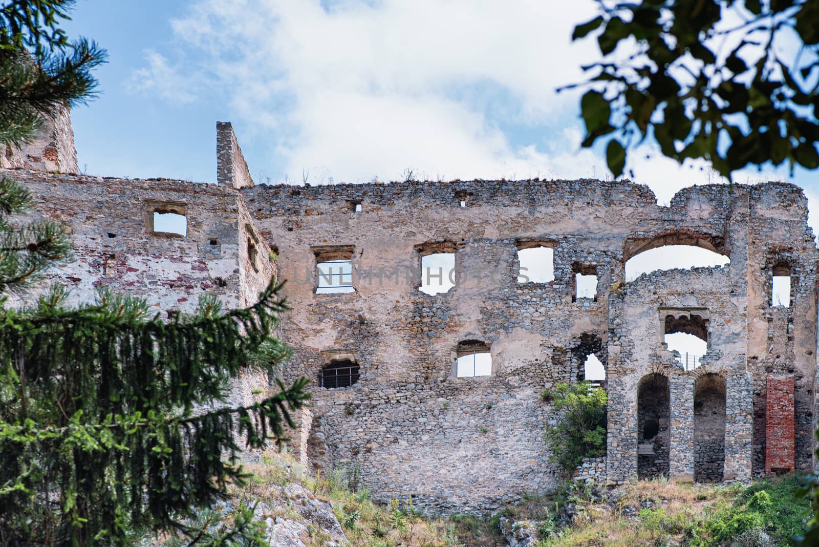 Backov Castle, village Beckov near Nove Mesto nad Vahom, Slovakia