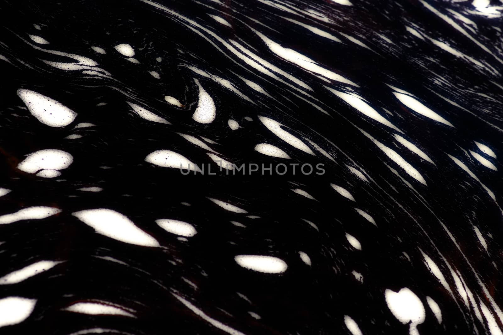 Soap bubbles on blue background.Foam on water. Background from foam on a smooth surface. Foam close-up.