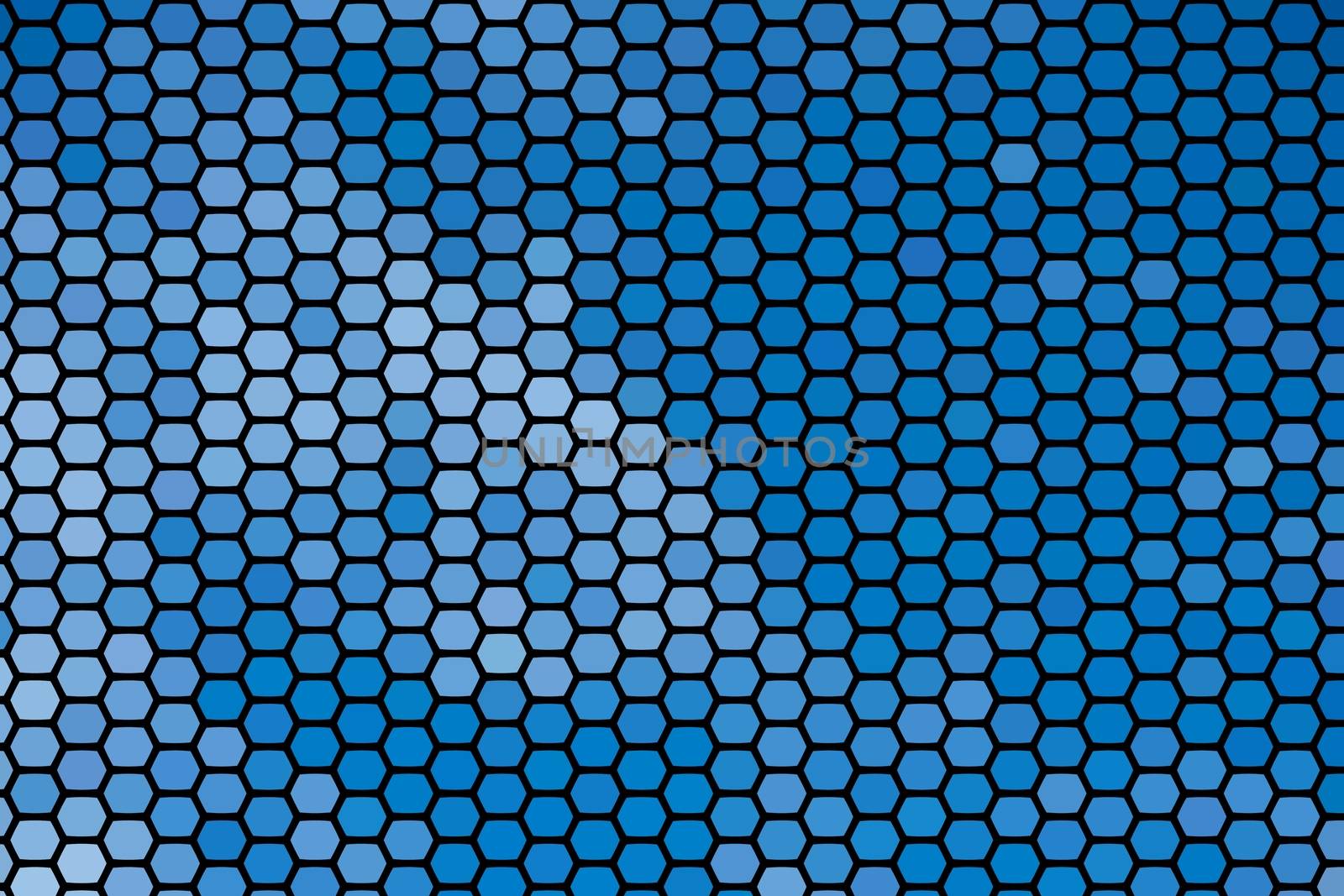 The abstract texture background of geometric shapes blue hexagons