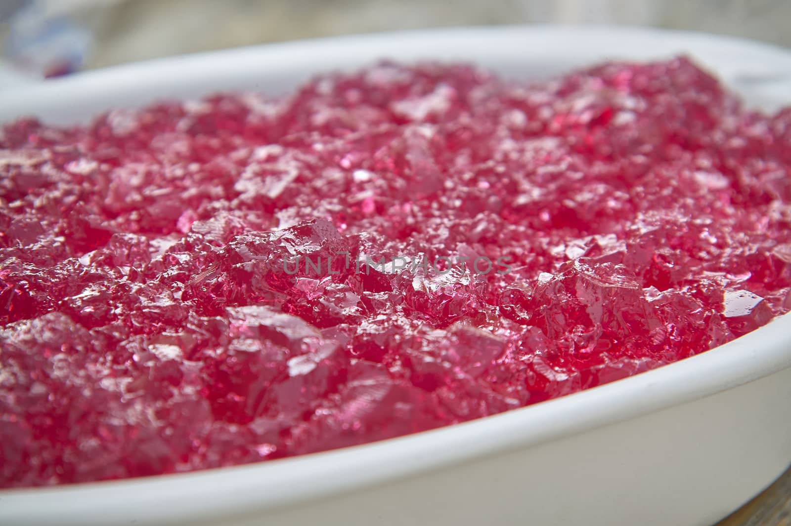 Red jelly dish by pippocarlot