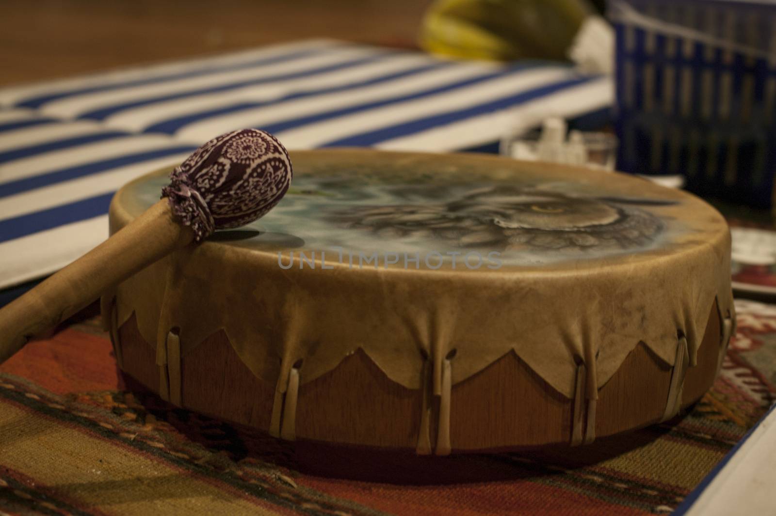 Ayahuasca drum by pippocarlot