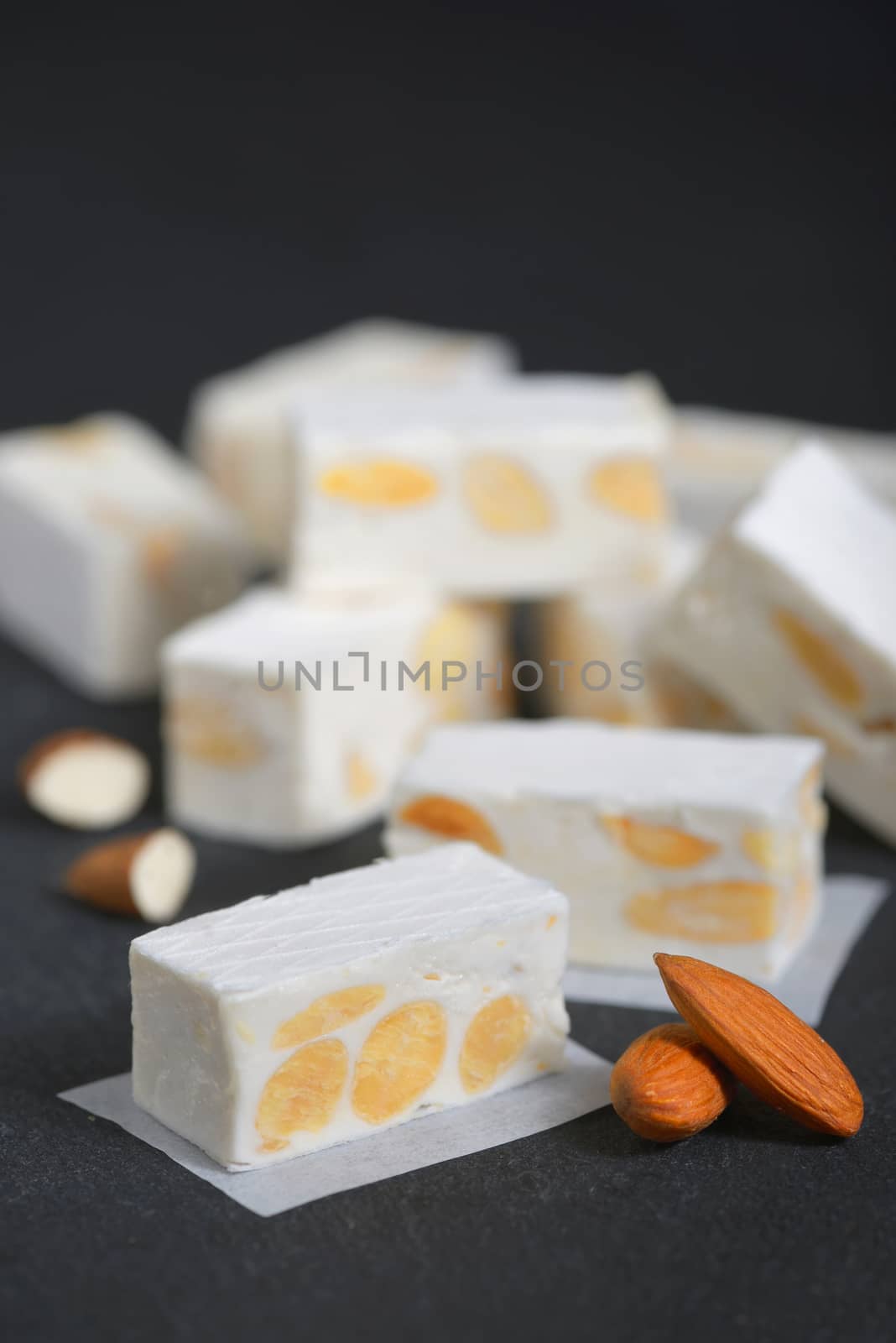 White nougat with almonds  by jordachelr