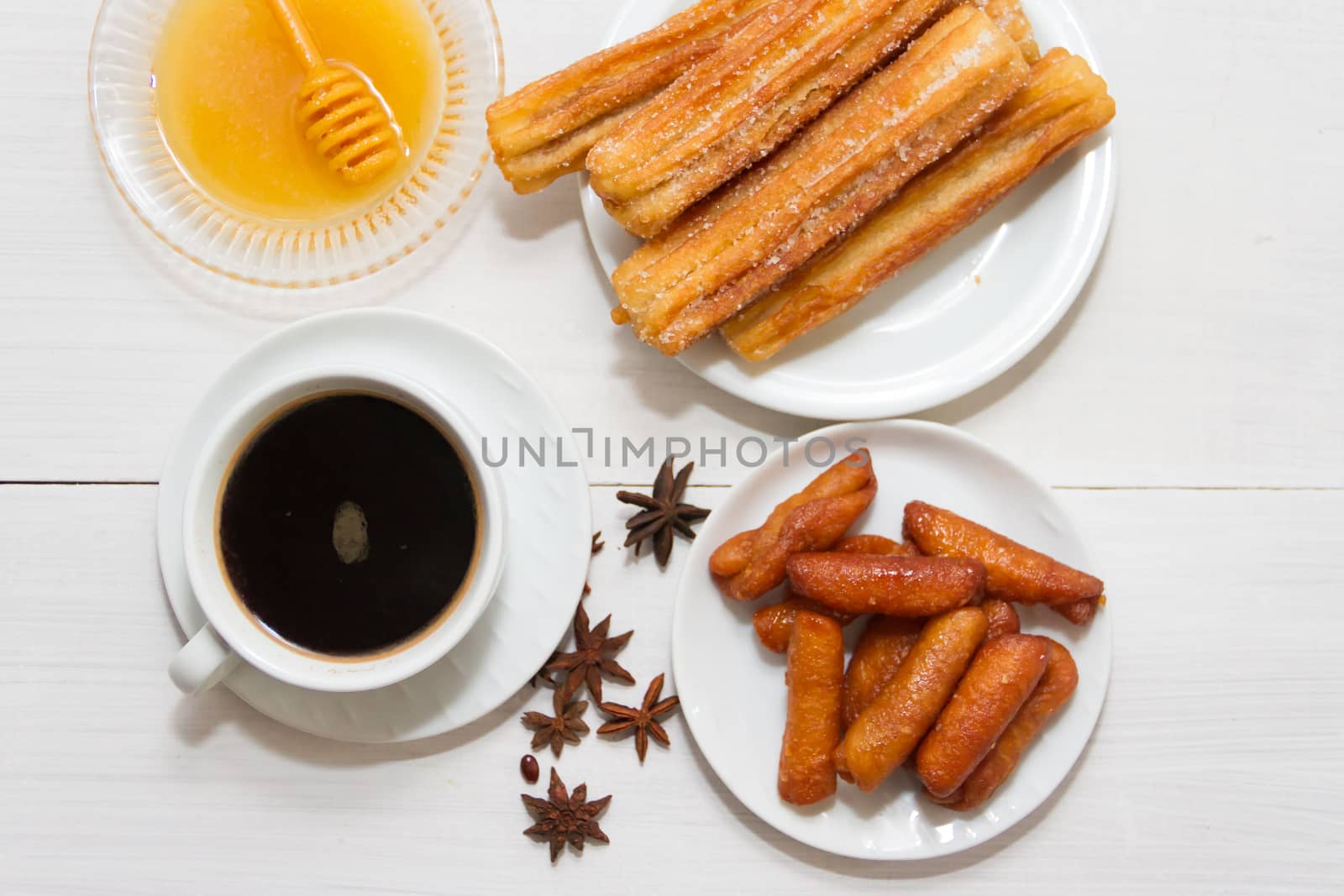 pestiños with honey anis and oporto typical gastronomy of andalucia