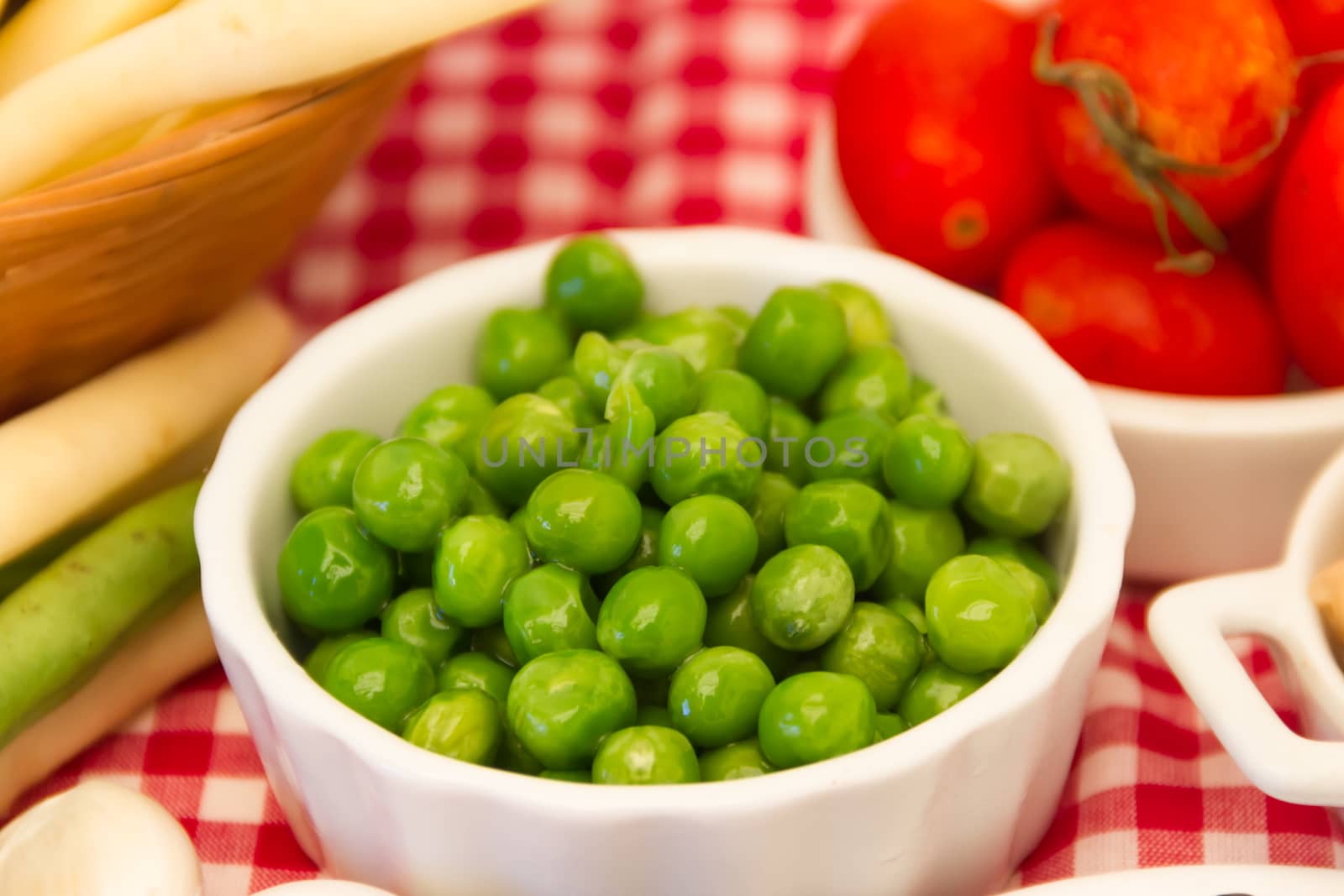 variety of kitchen ingredients with fresh and dried legumes