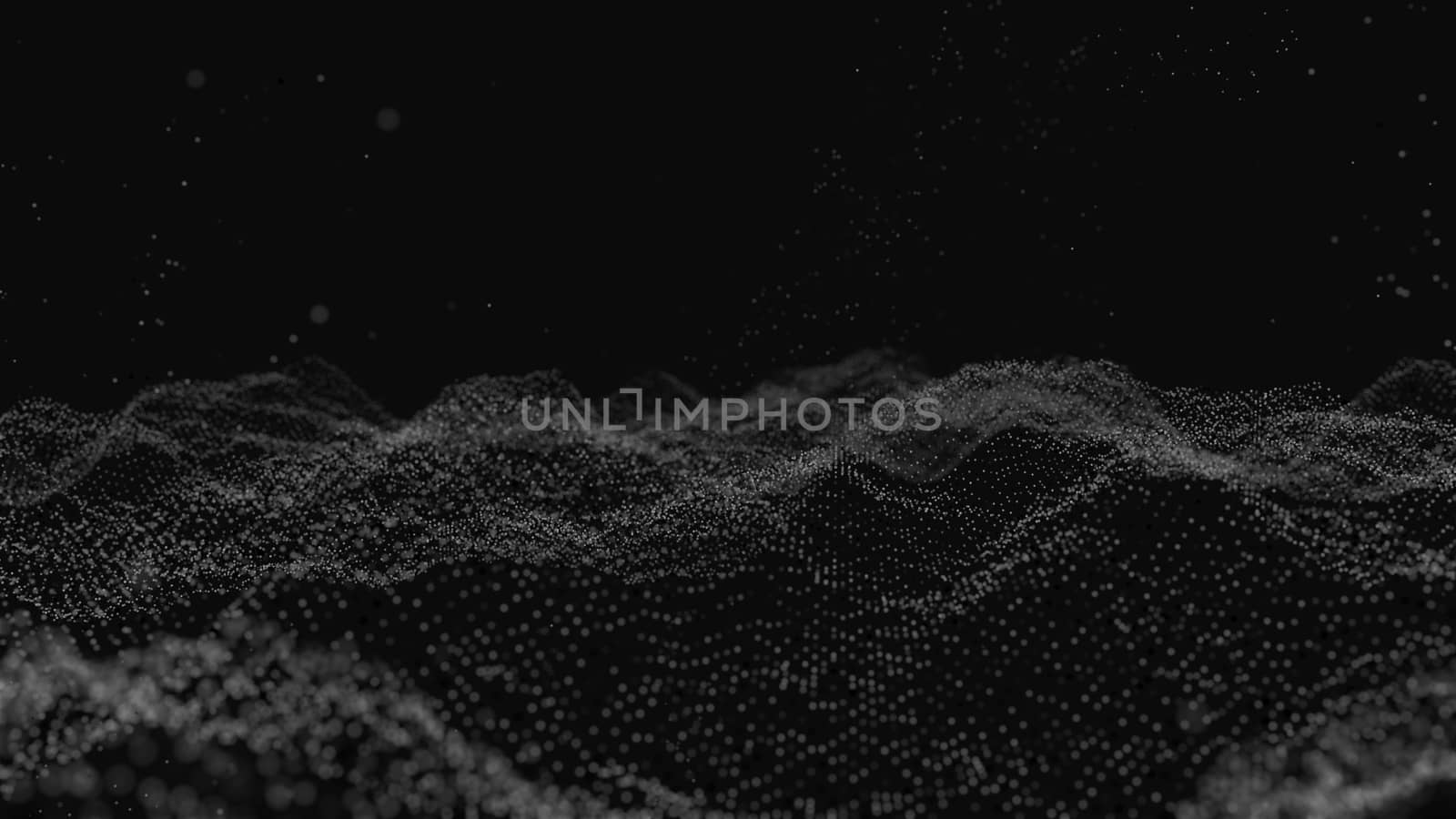 Abstract digital background with particles by cherezoff