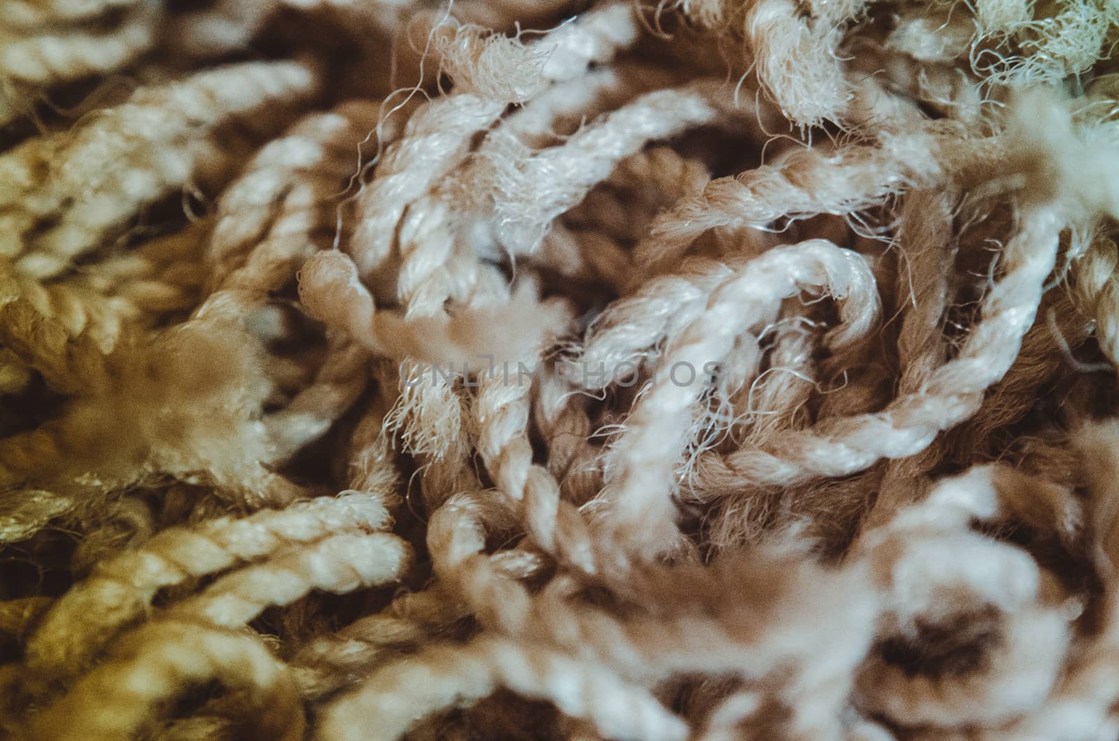 Carpet fibers macro image by mikelju