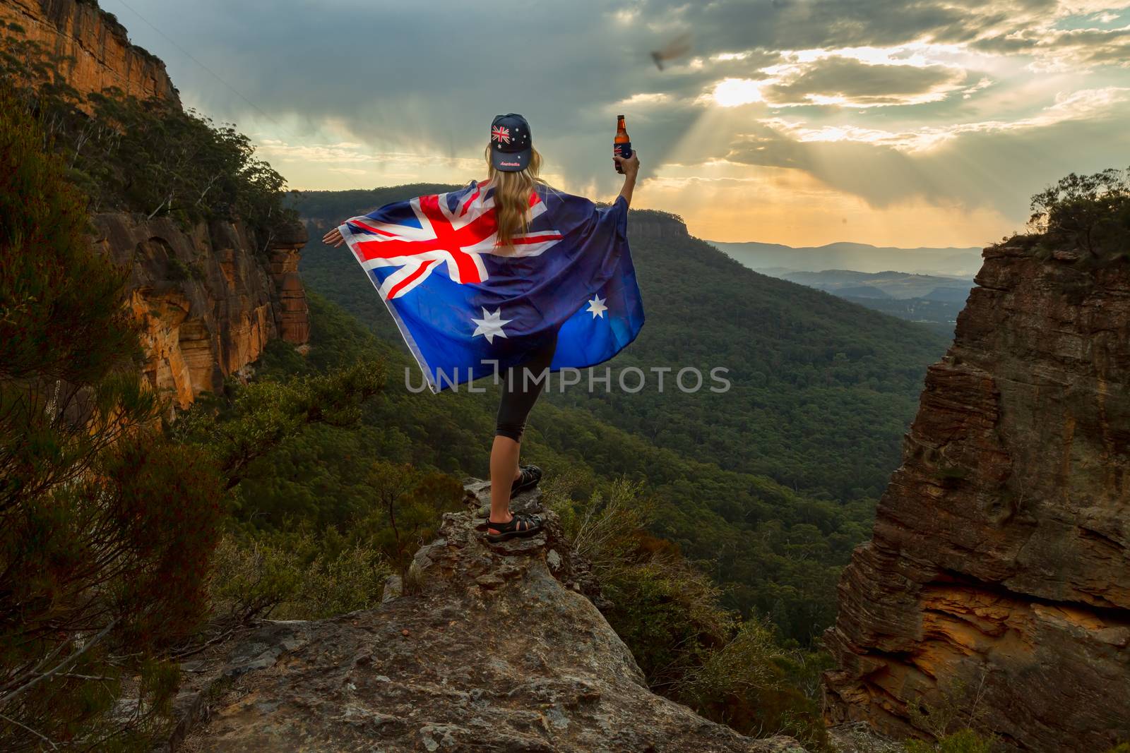 Celebrate Australia Day in Blue Mountains, where steep cliffs give way to magnificent valleys with ancient trees of jurassic era.  Even the mossies are big!