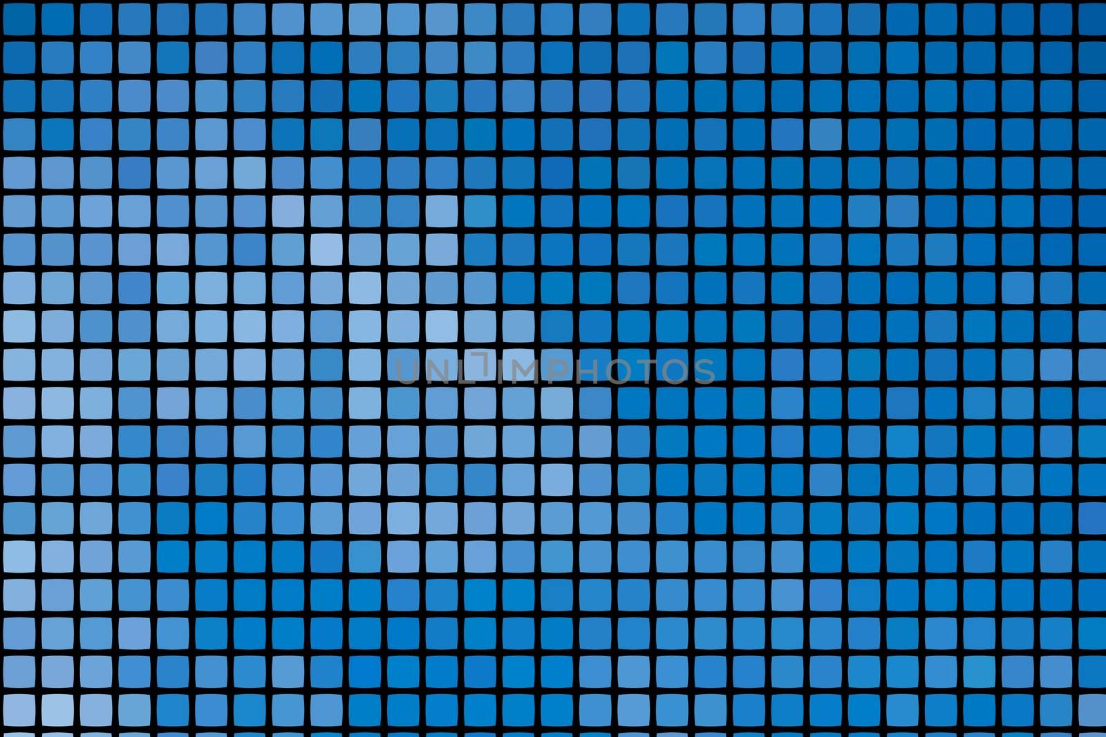 Abstract mosaic blue background with square tiles over black, vertical format. by peerapixs