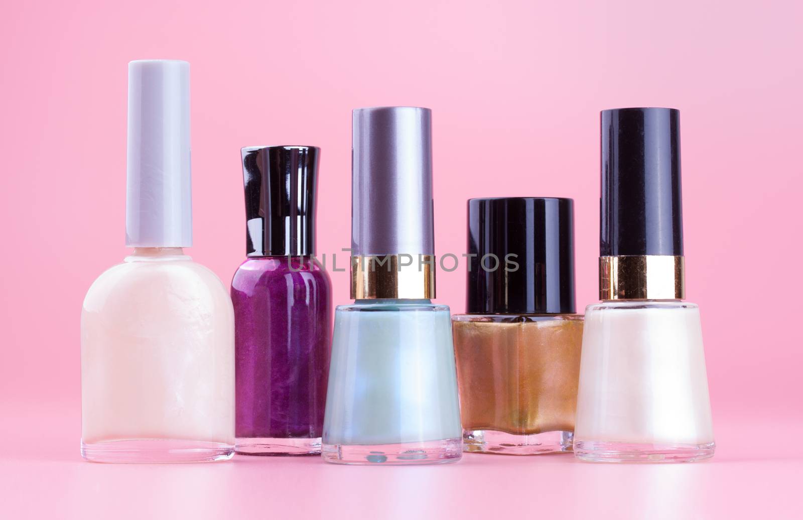 Variety of nail polish bottles by lanalanglois