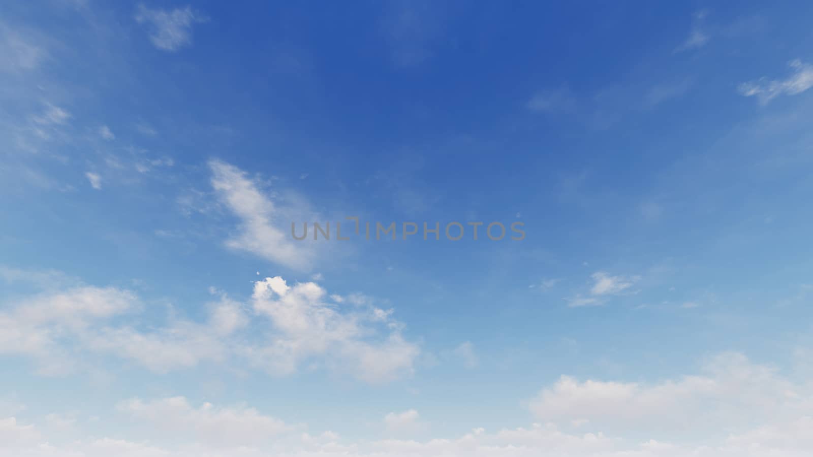 Cloudy blue sky abstract background, blue sky background with tiny clouds, 3d rendering

