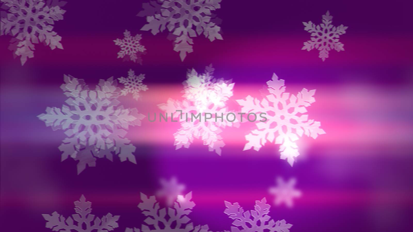 Bright white winter snowflakes on pink and violet by klss