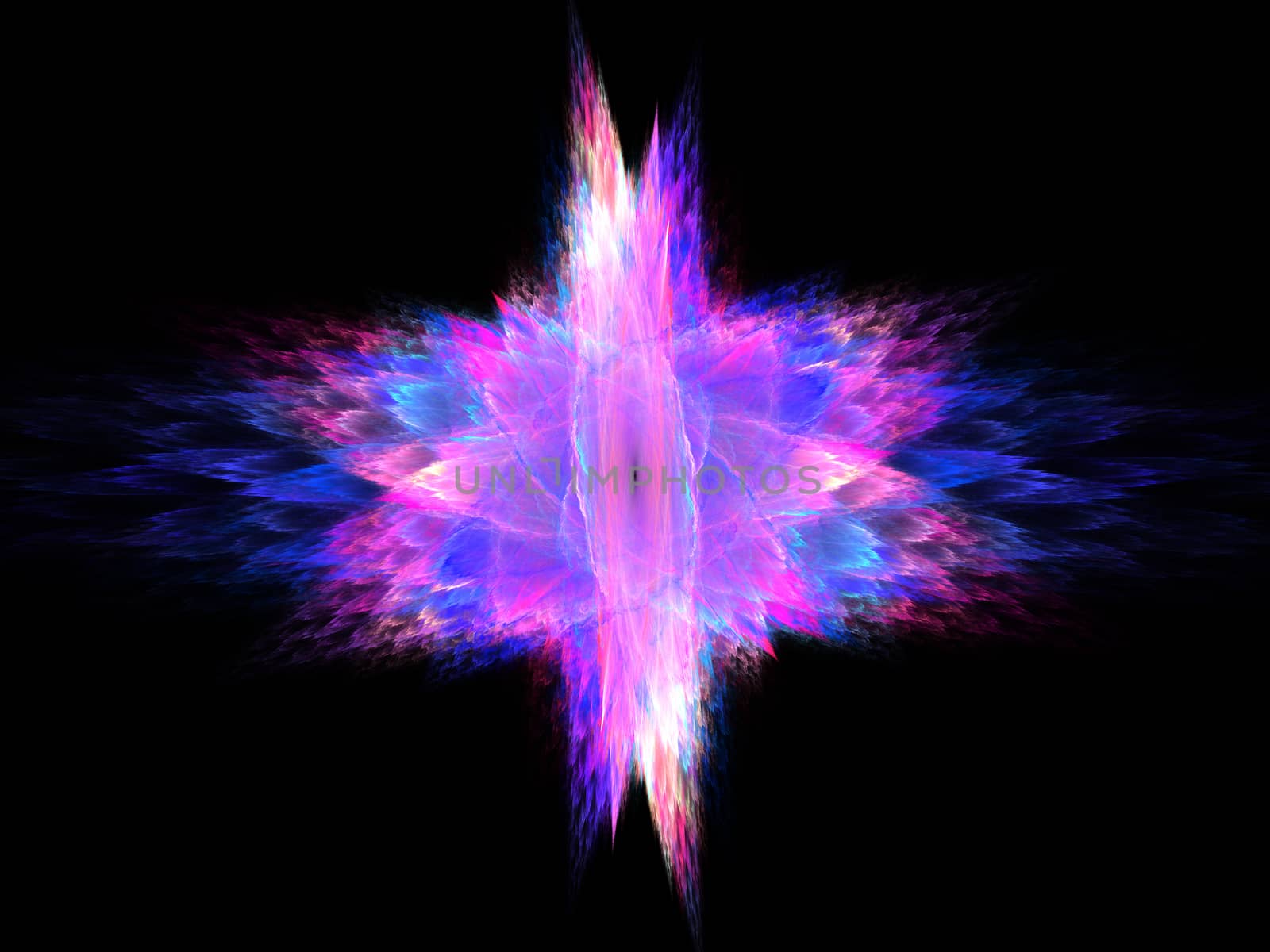 Bright fractal abstraction. This image was created using fractal generating and graphic manipulation software.