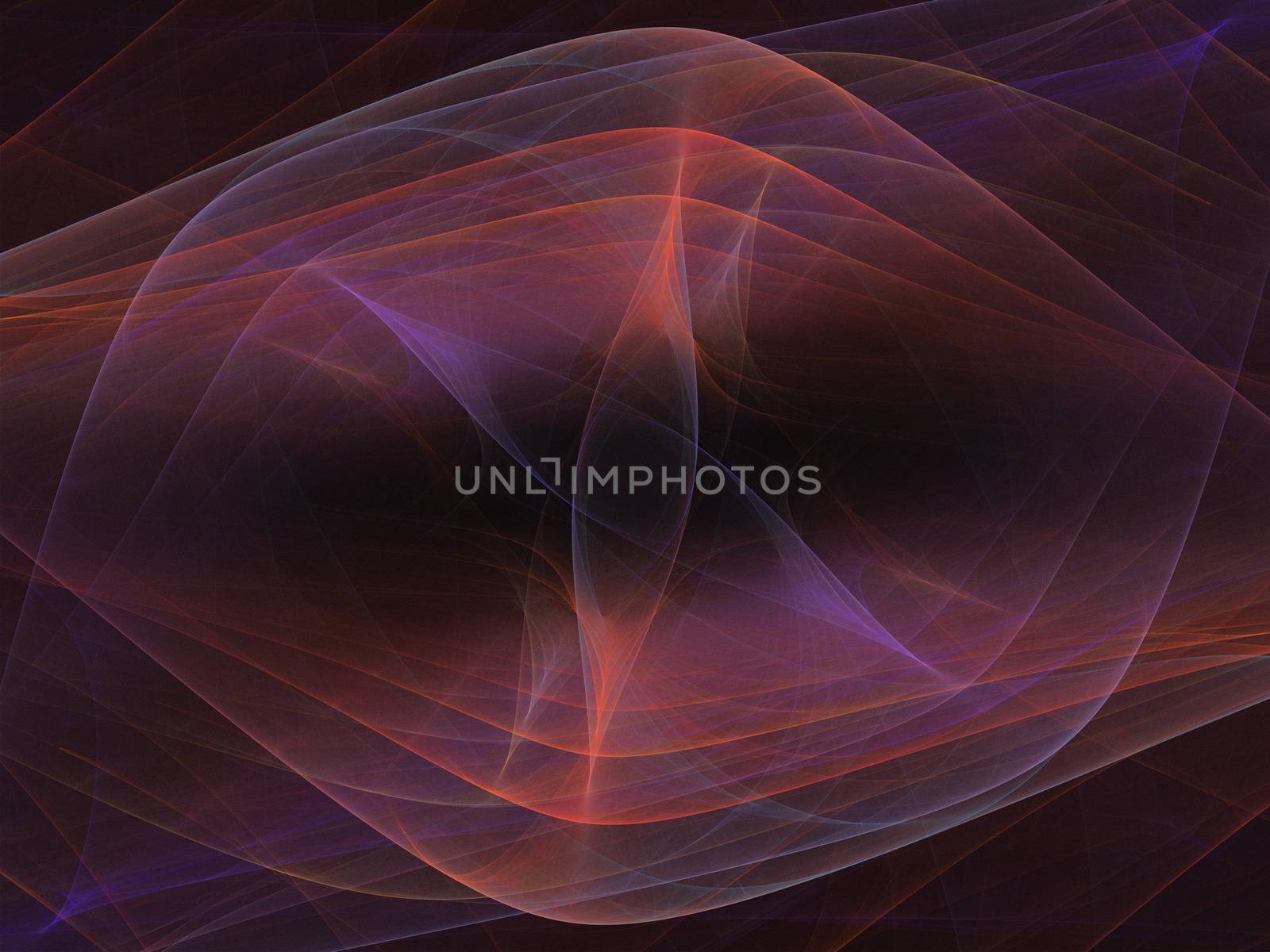 Abstract chaotic fractal background 3D rendering illustration by Sem007