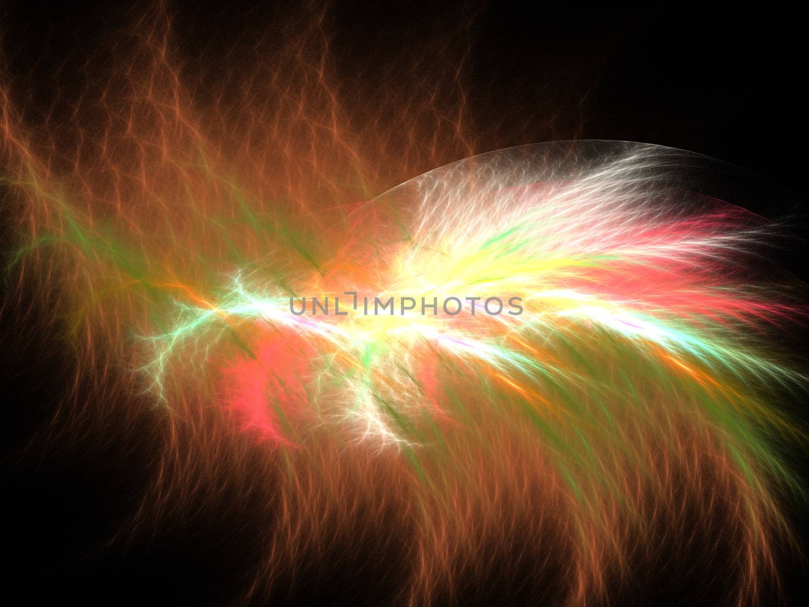 Abstract chaotic fractal background 3D rendering illustration by Sem007