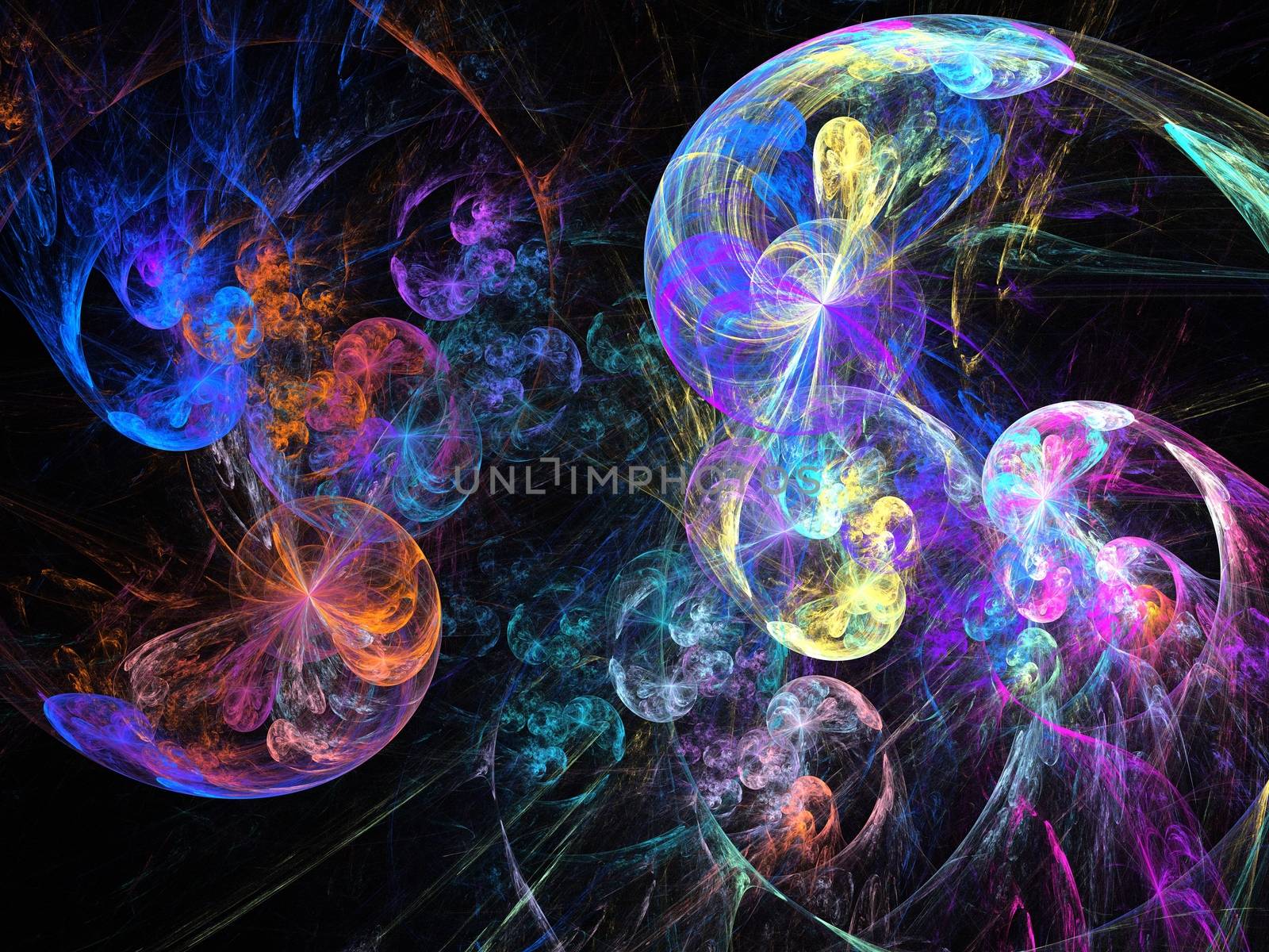 Abstract multicolored fractal - stock photo by Sem007