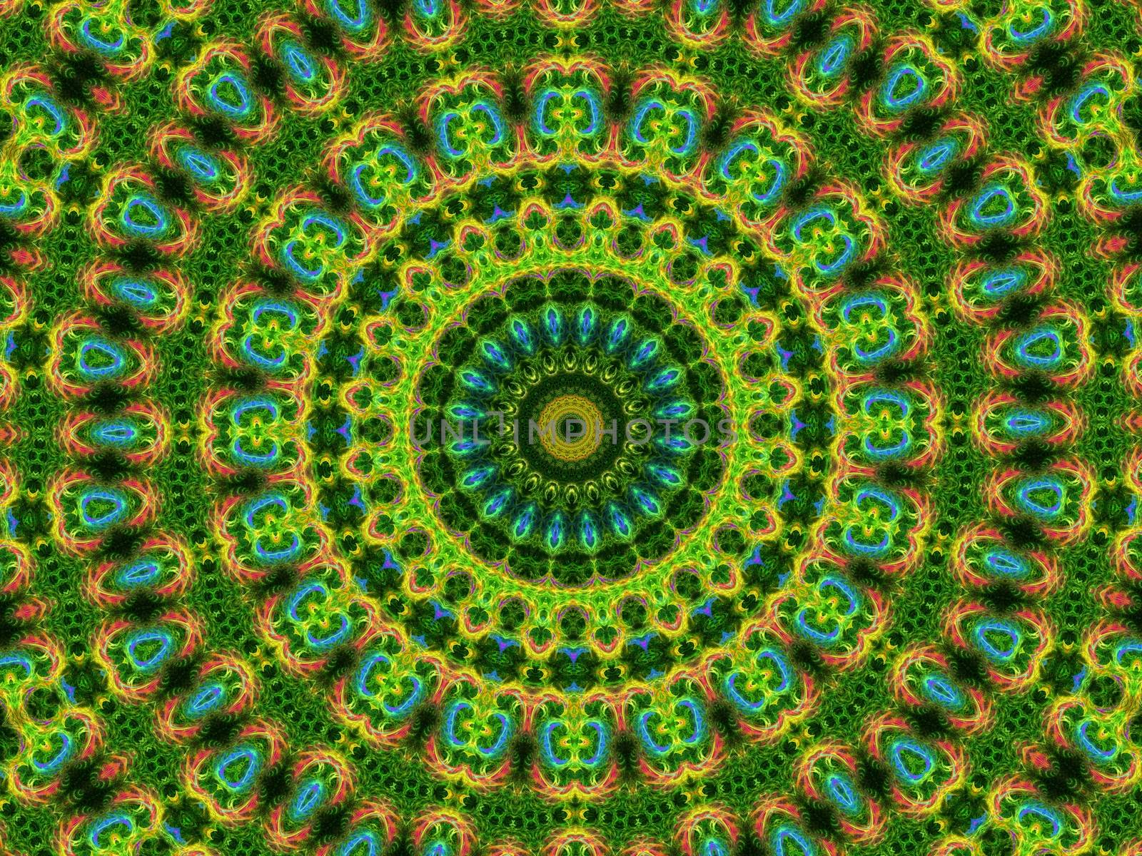 Colorful fractal kaleidoscope, digital artwork for creative graphic design by Sem007