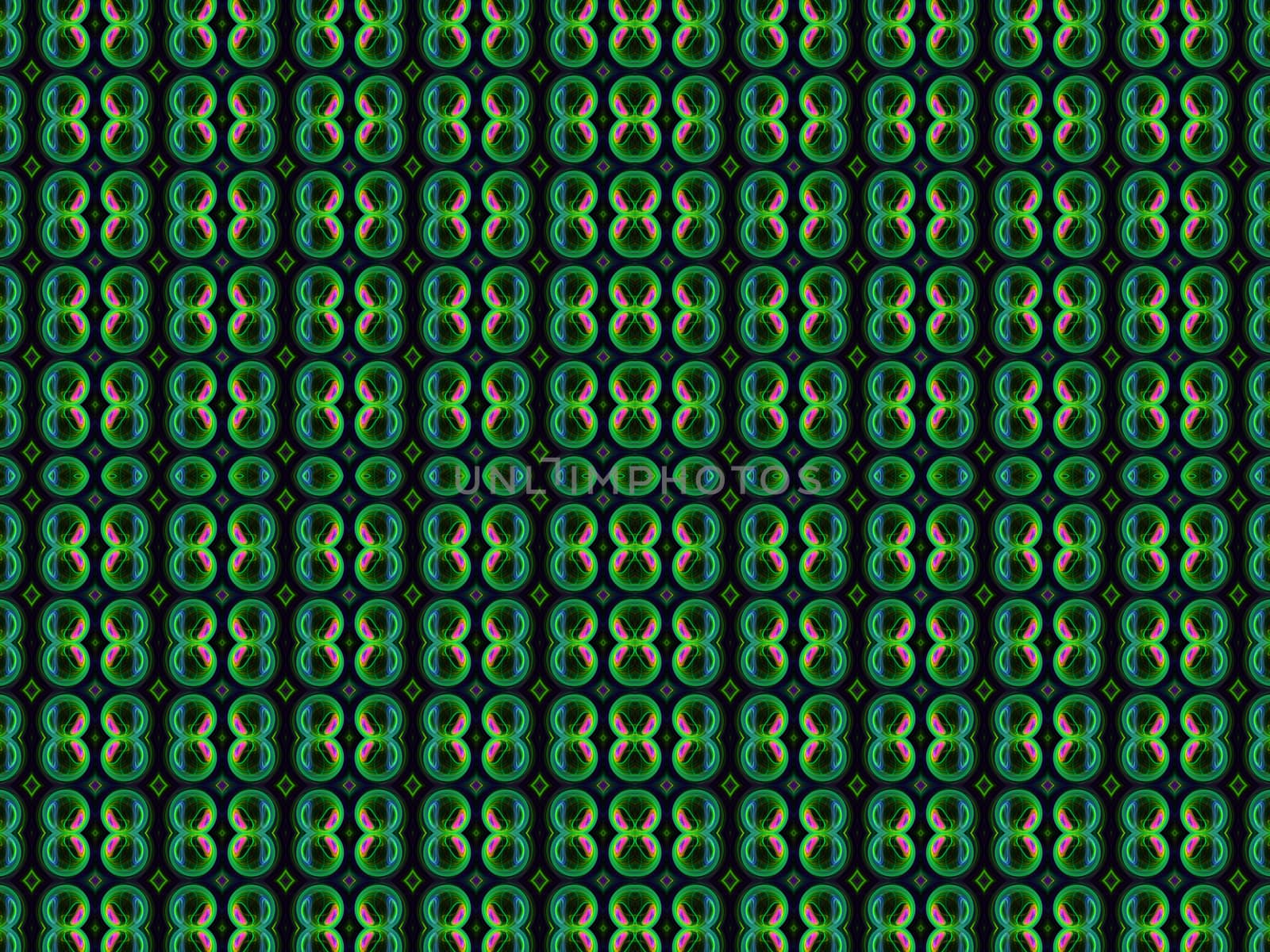 Green Abstract Fractal Pattern by Sem007