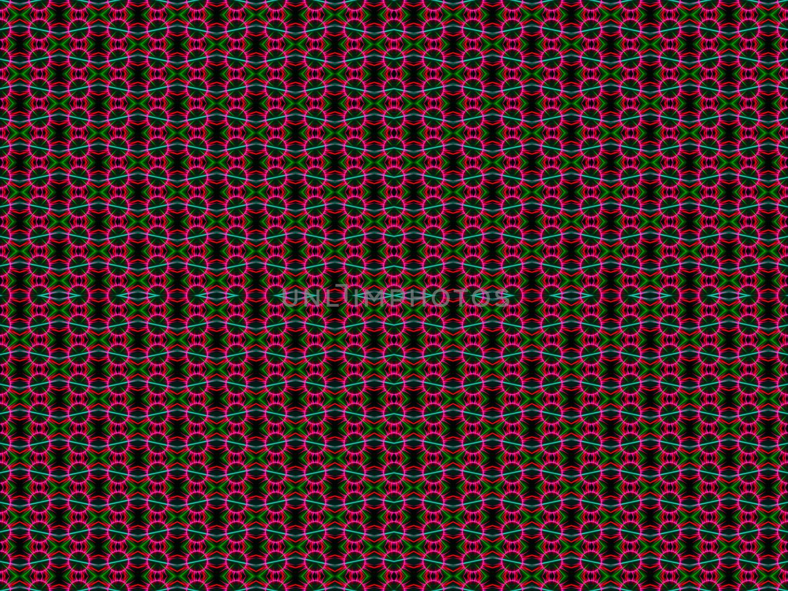 Red Abstract Fractal Pattern by Sem007