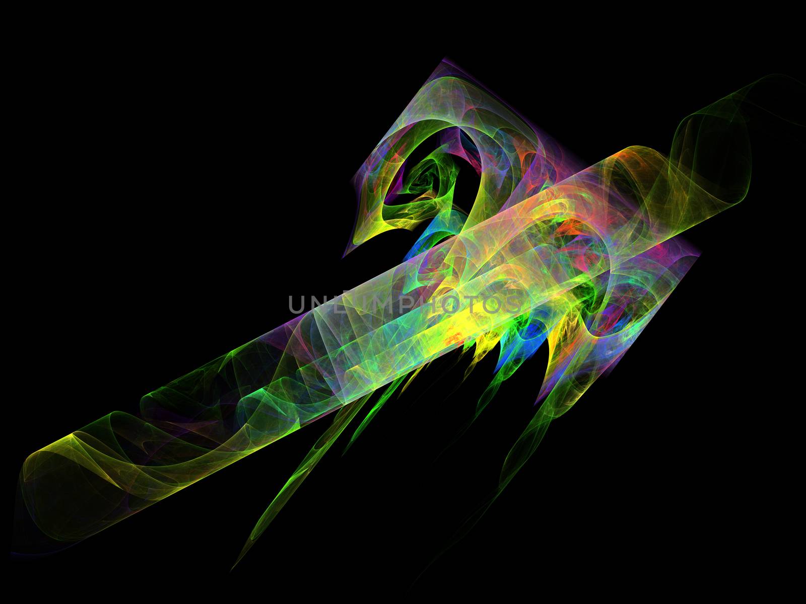 Abstract multicolored fractal - stock photo by Sem007