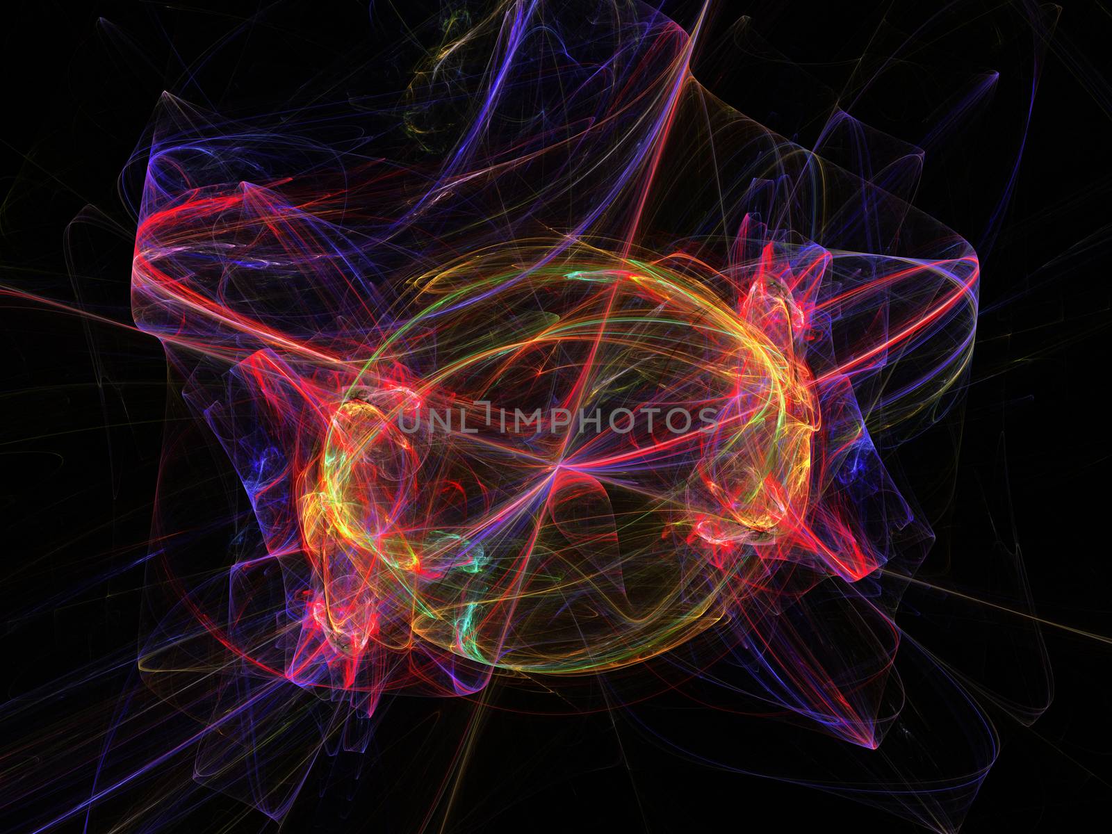 Abstract multicolored fractal - stock photo by Sem007