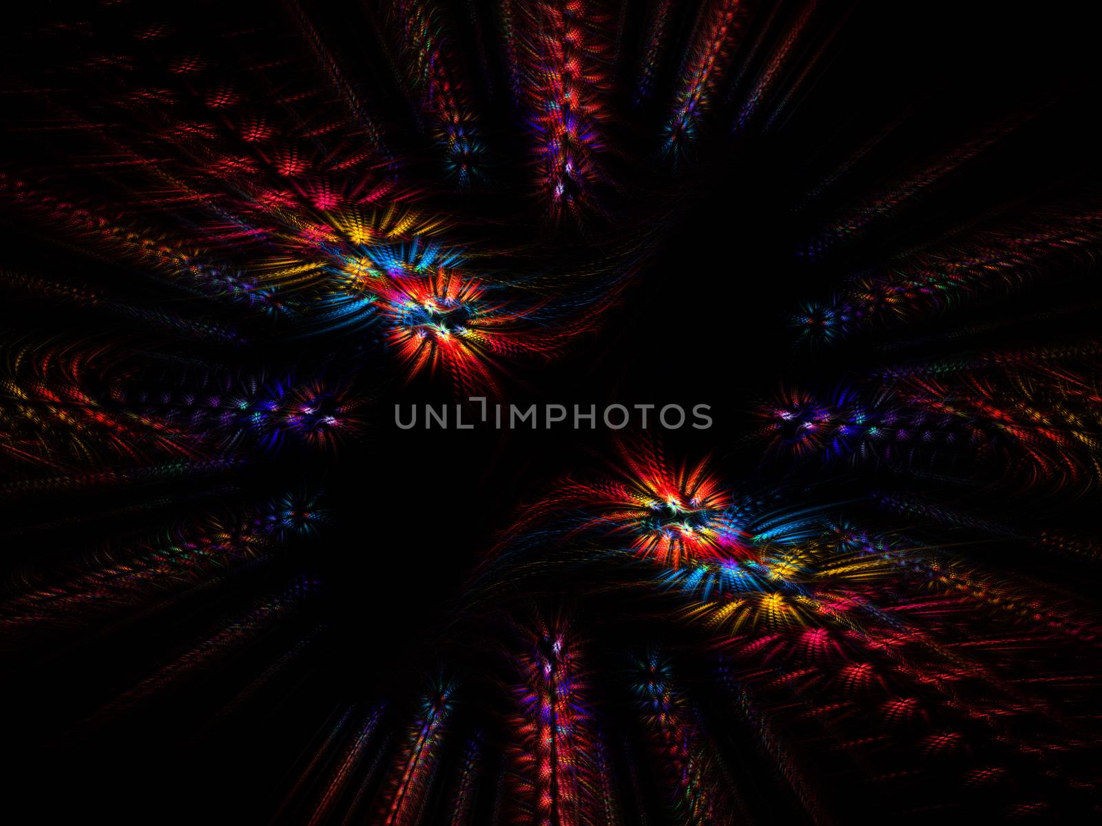 Abstract multicolored fractal pattern by Sem007