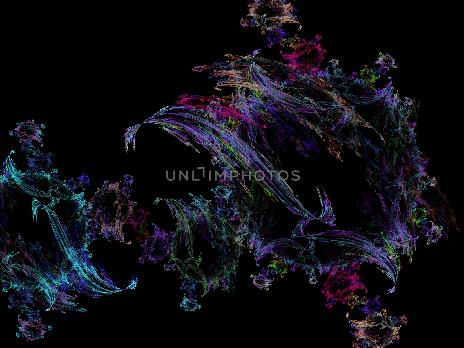 High resolution multi colored fractal background which patterns. Background created by fractal geometry.