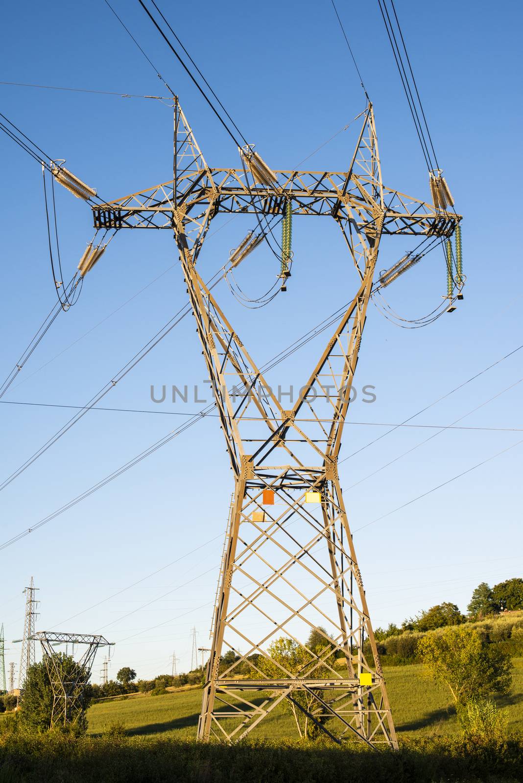 High voltage transmission lines. by deyan_georgiev