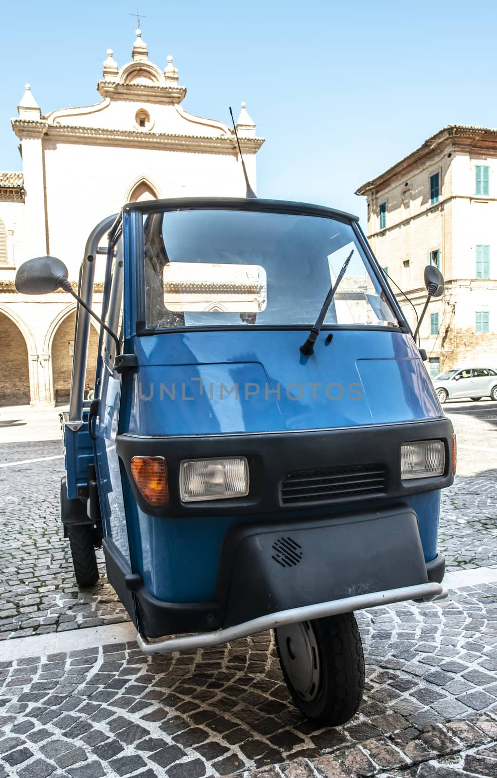 Typical italian farm ape truck on three wheels. by deyan_georgiev
