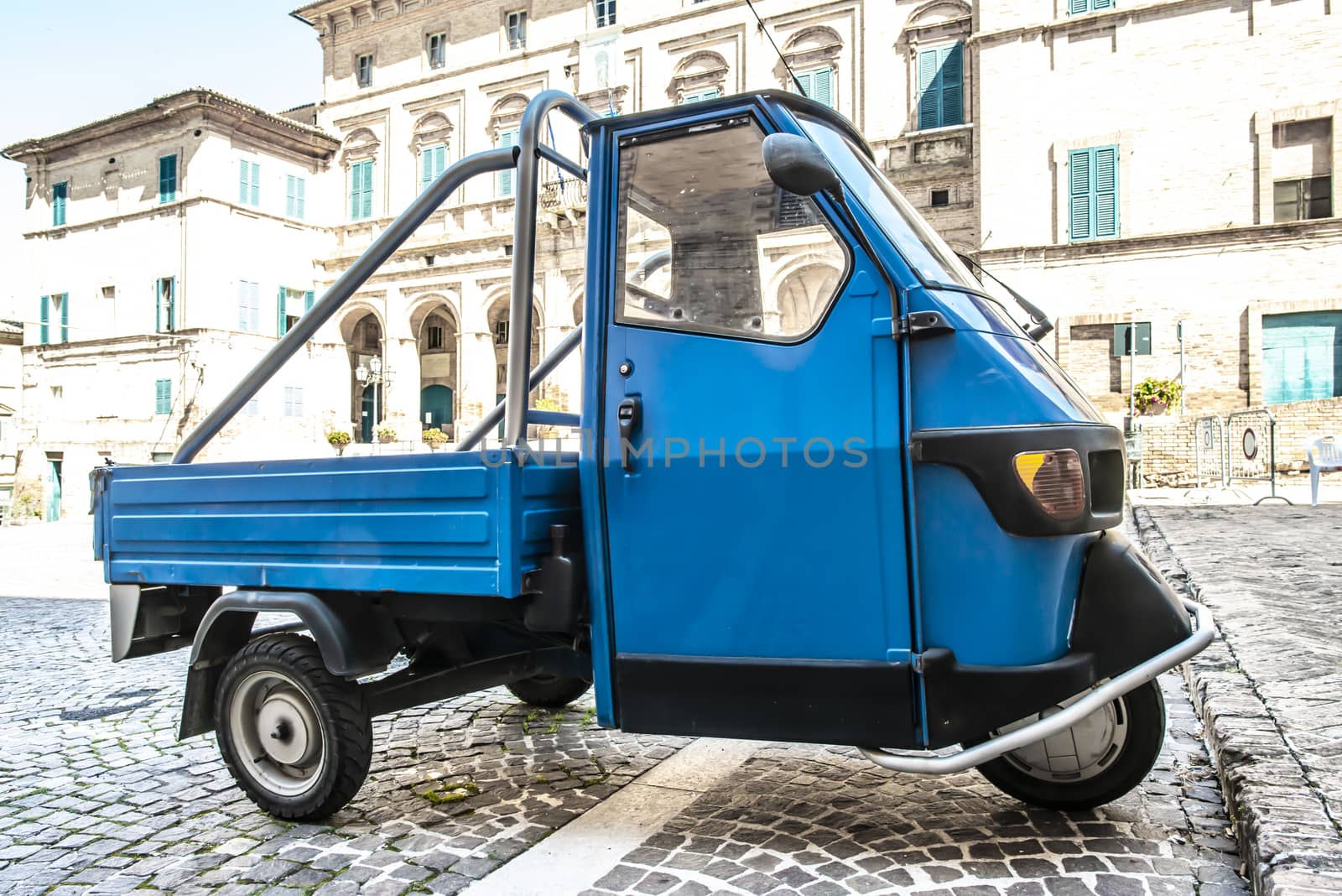 Typical italian farm ape truck on three wheels. by deyan_georgiev