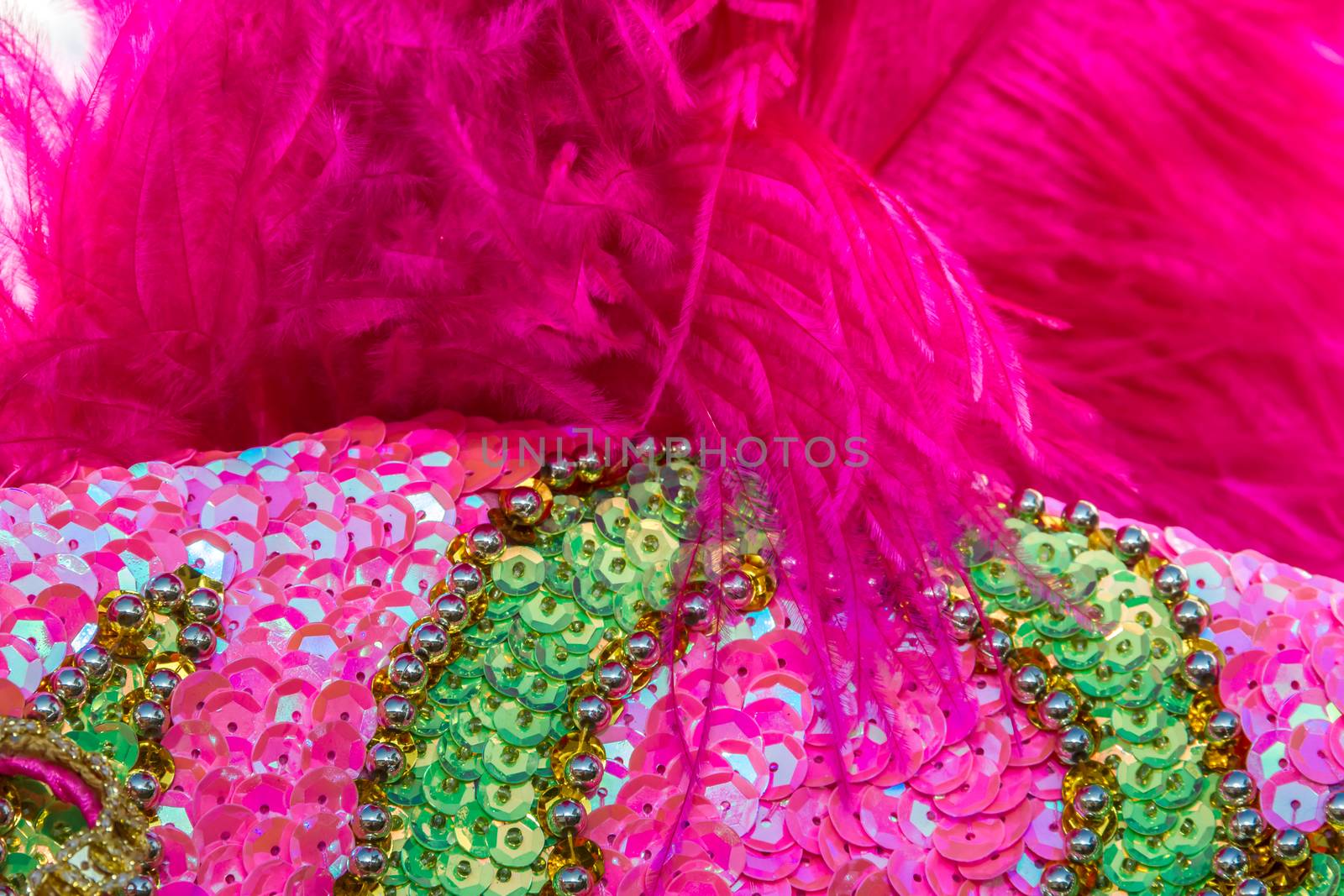 sequins embroidery of colors and glitters for the carnival by GabrielaBertolini