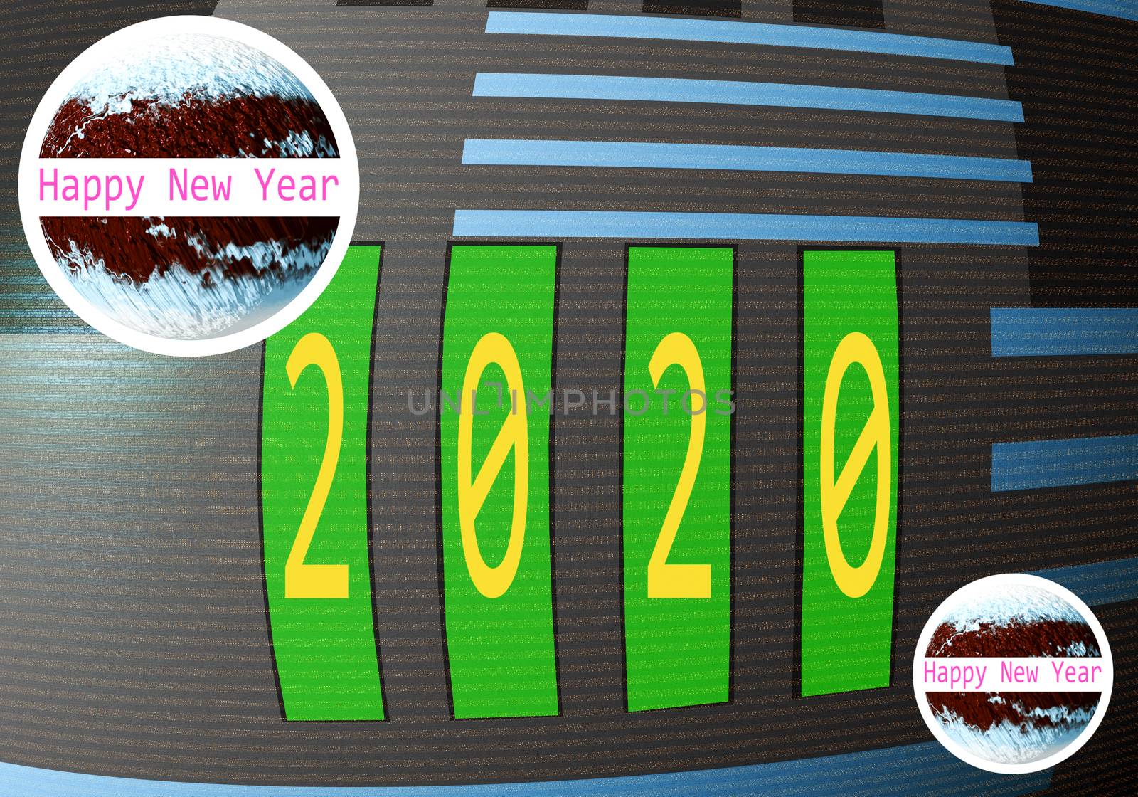 Electronic New Year's board by creativ000creativ