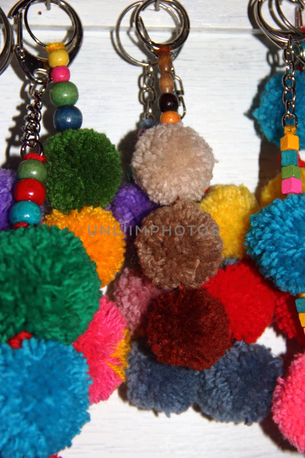 tassels and pompoms, wool, handicrafts, bijouterie, pearls