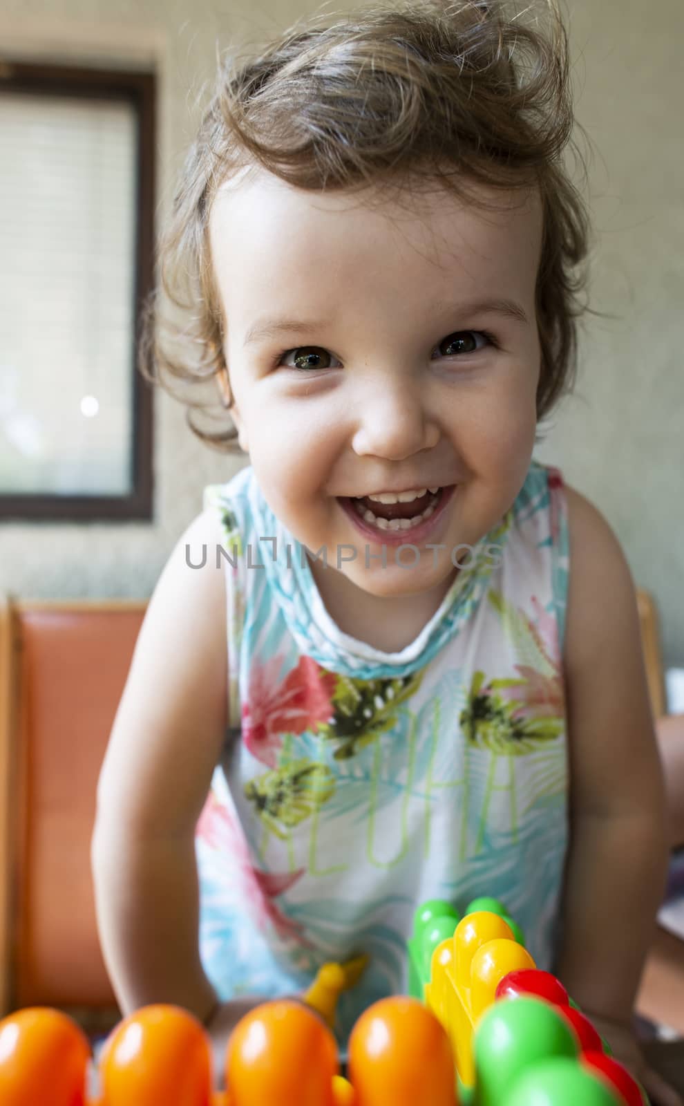 Smiling little girl by deyan_georgiev