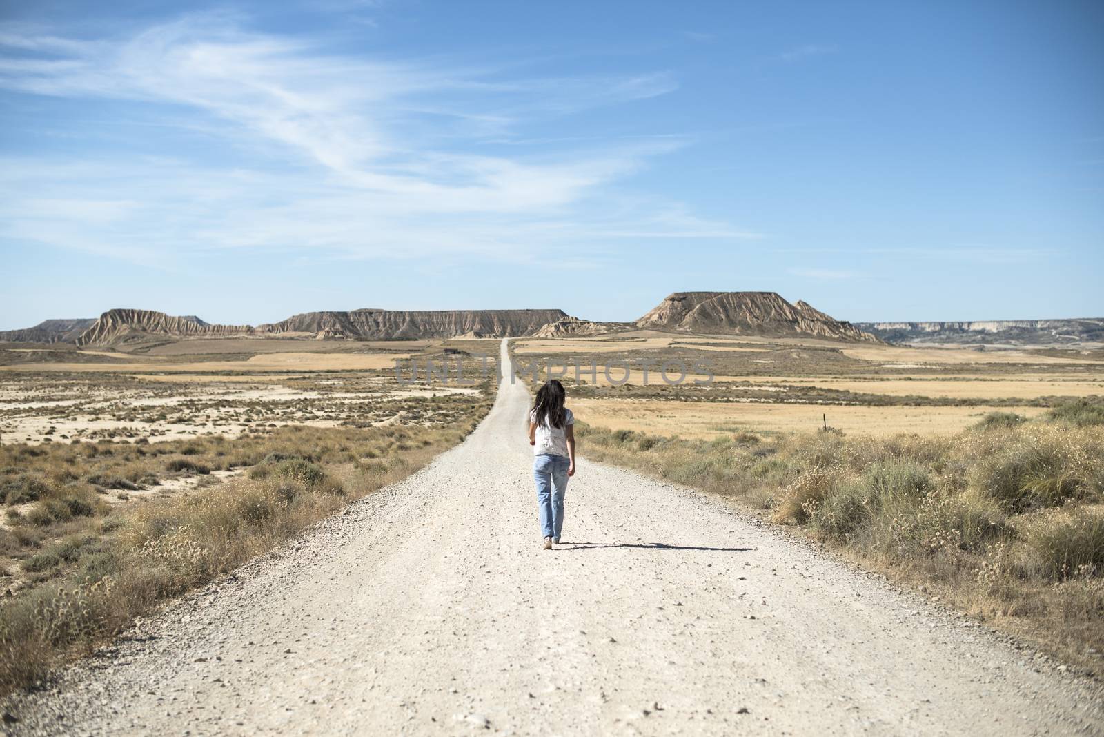 Woman with jeans walking by deyan_georgiev