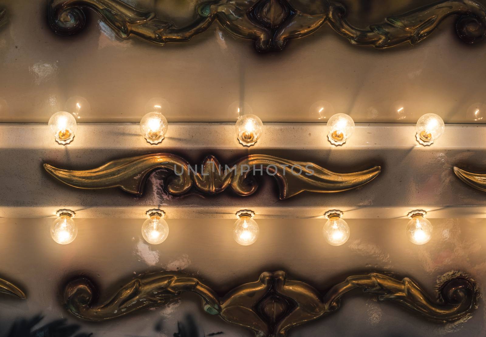 Luna Park lights close up