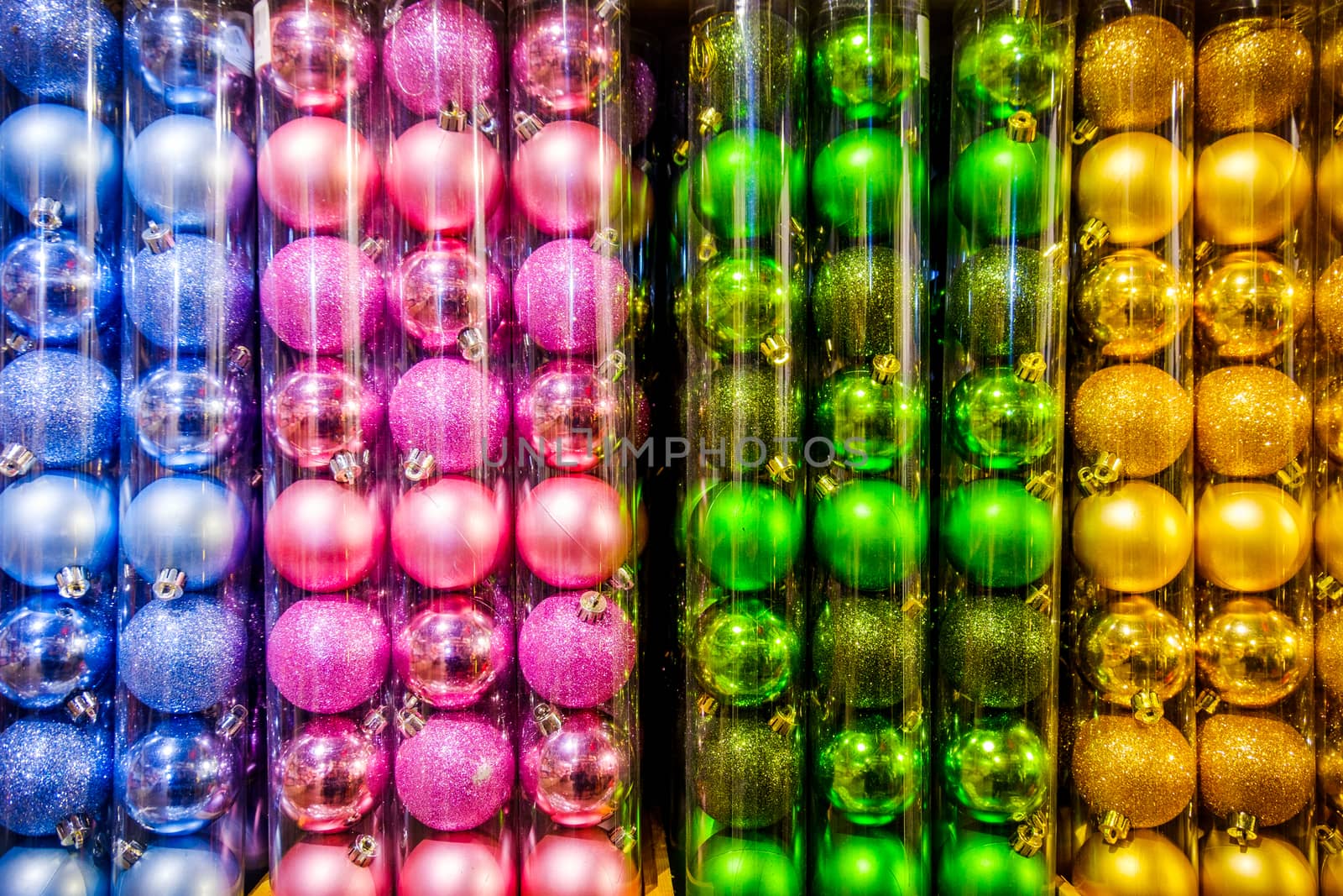 christmas balls texture for sale store background .
