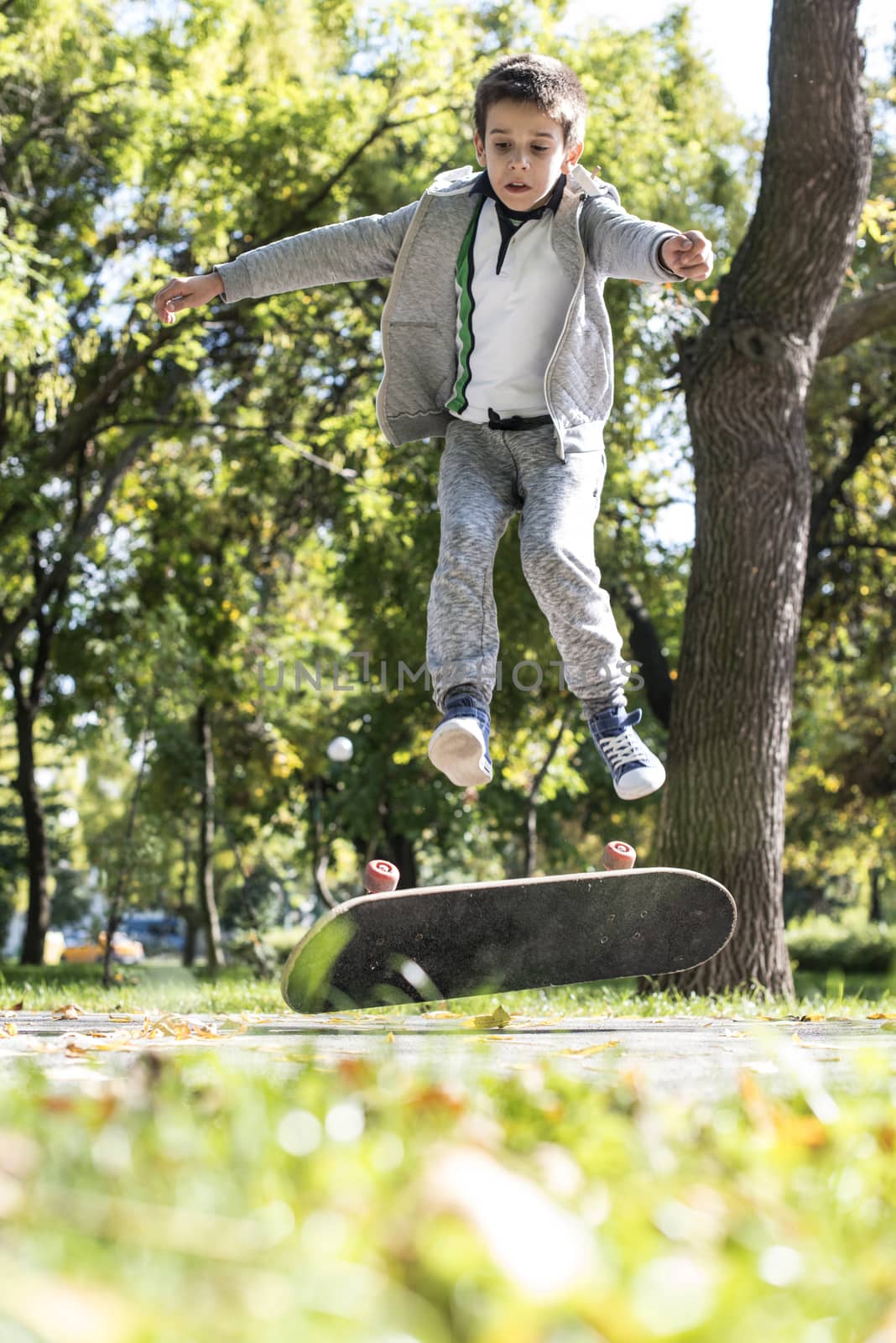 Boy with skateboard  by deyan_georgiev