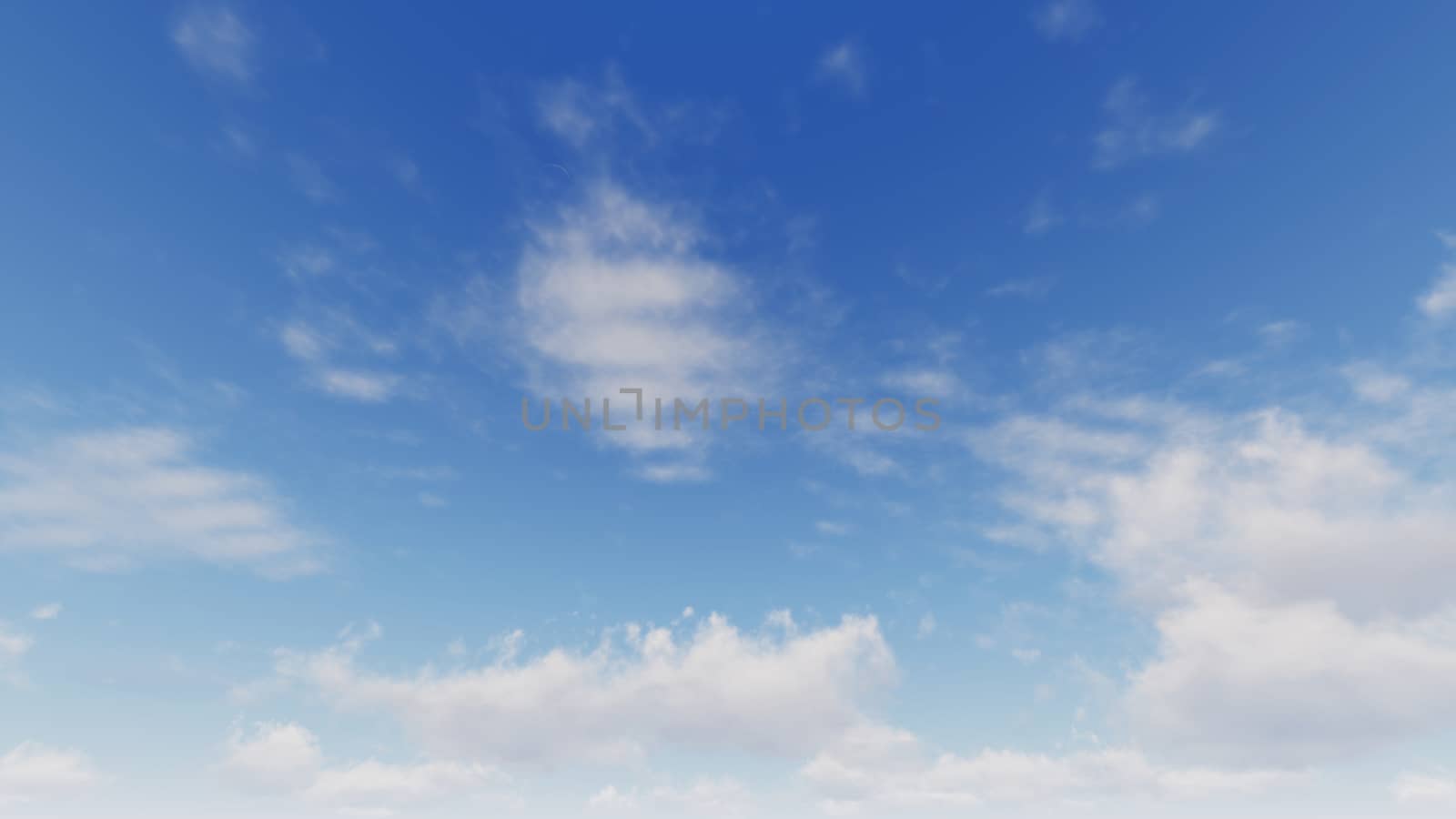 Cloudy blue sky abstract background, blue sky background with tiny clouds, 3d rendering

