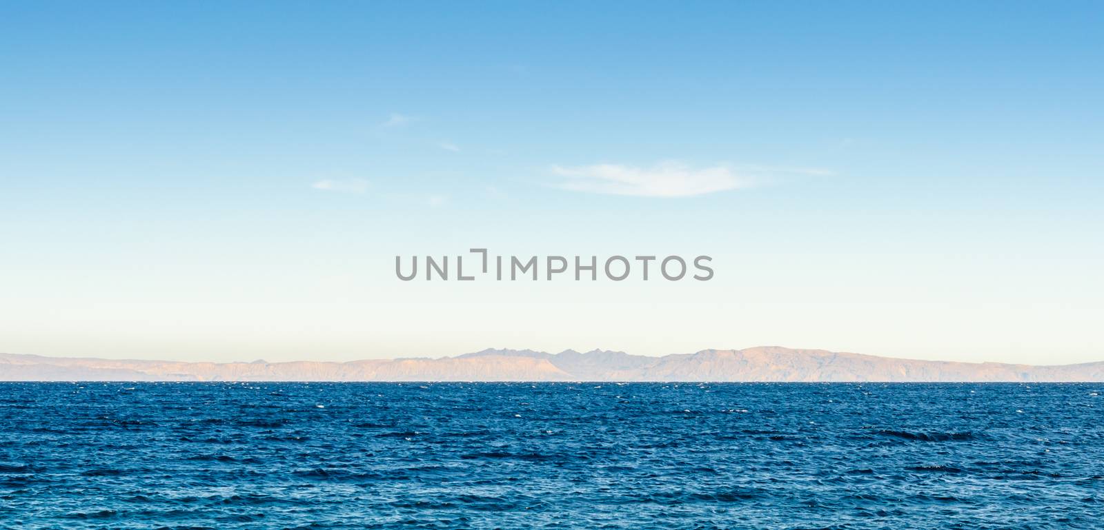 seascape uninhabited rocky island in the sea