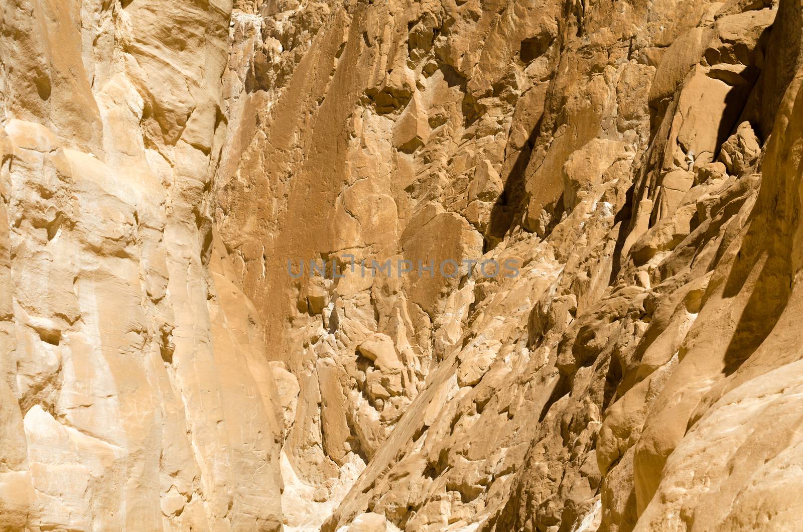 high rocky mountains in the desert in Egypt Dahab South Sinai