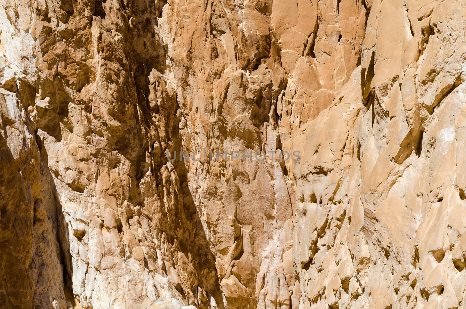 high rocky mountains in the desert in Egypt Dahab South Sinai