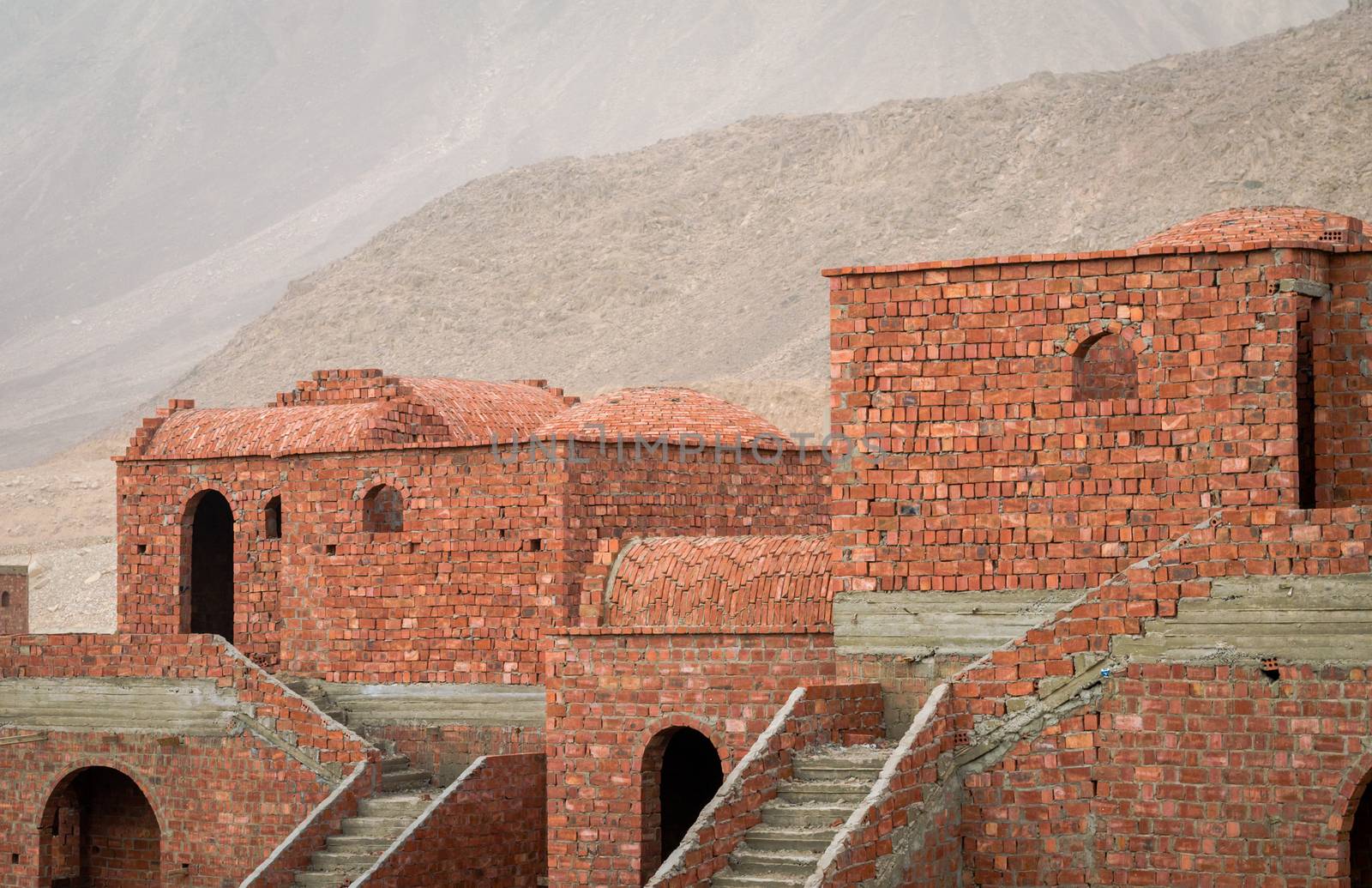 unfinished brick houses in Egypt