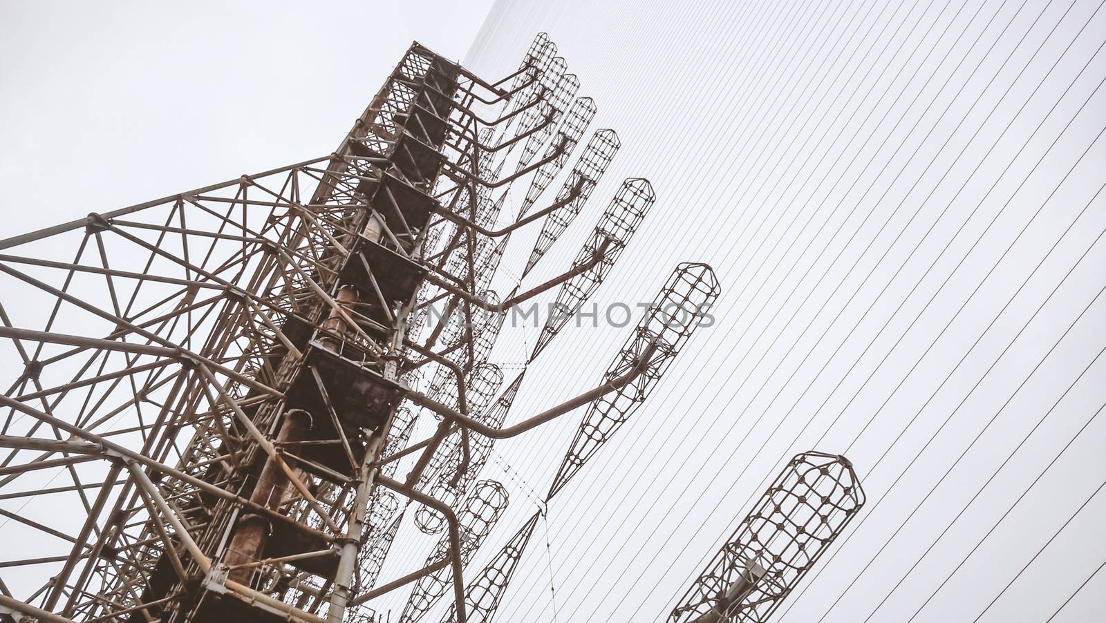 military secret object antenna radar Doug in Chernobyl in Ukraine