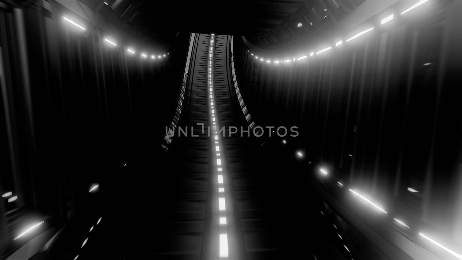 glowing fantasy tunnel corridor 3d illustration design wallpaper background by tunnelmotions