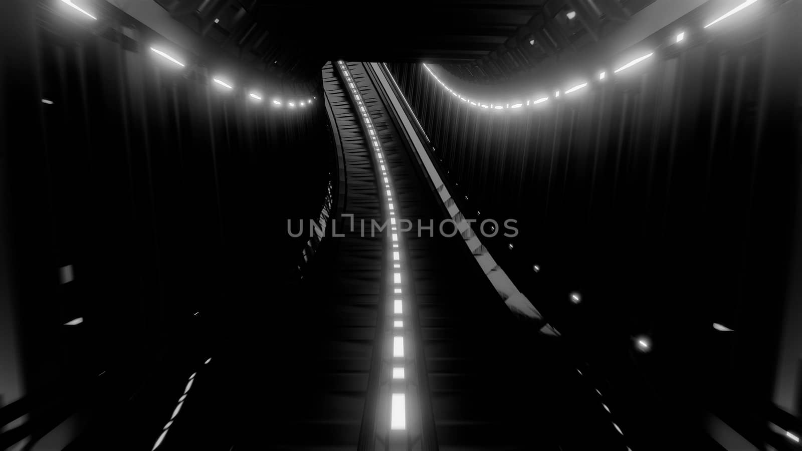 glowing fantasy tunnel corridor 3d illustration design wallpaper background by tunnelmotions