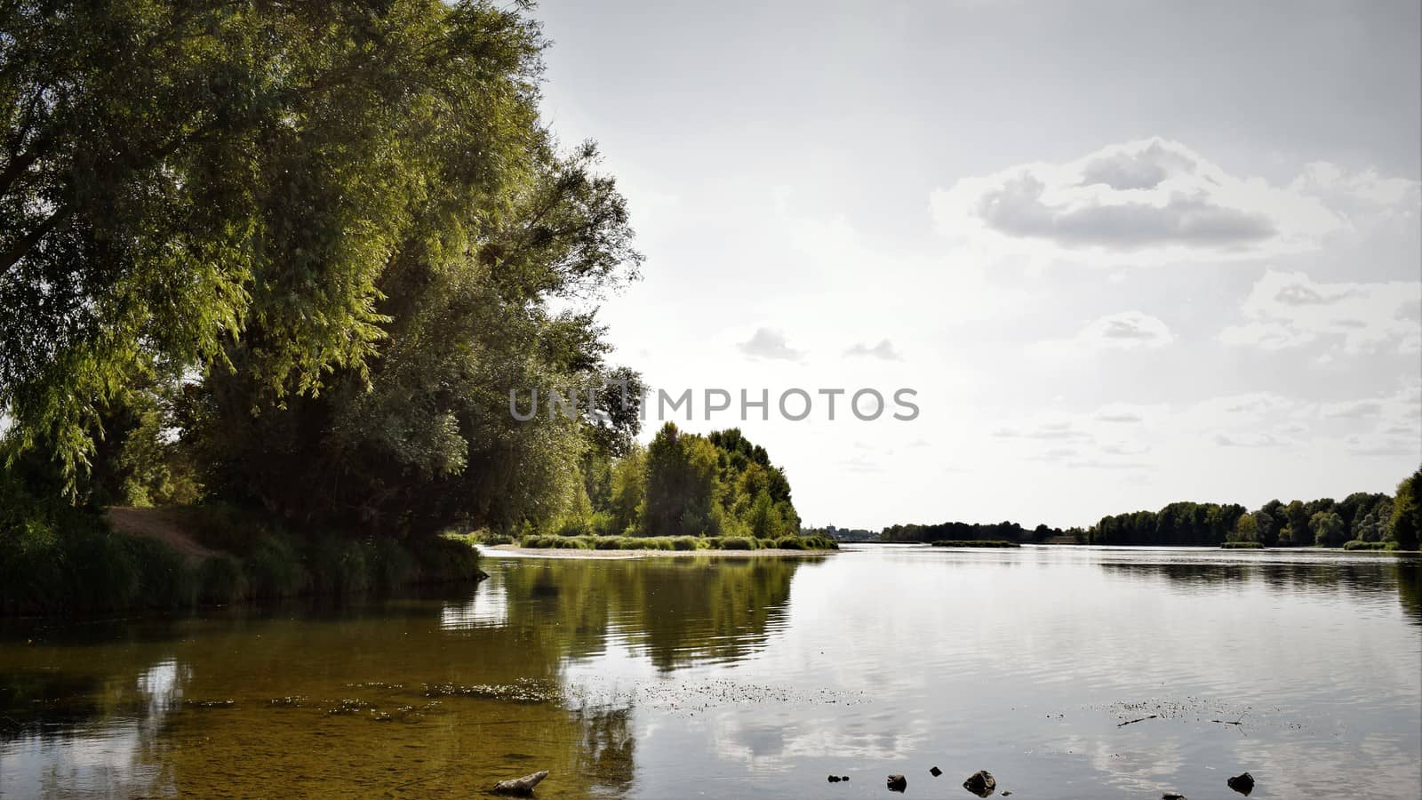 Riverside life on the Loire in the Loire Valley.