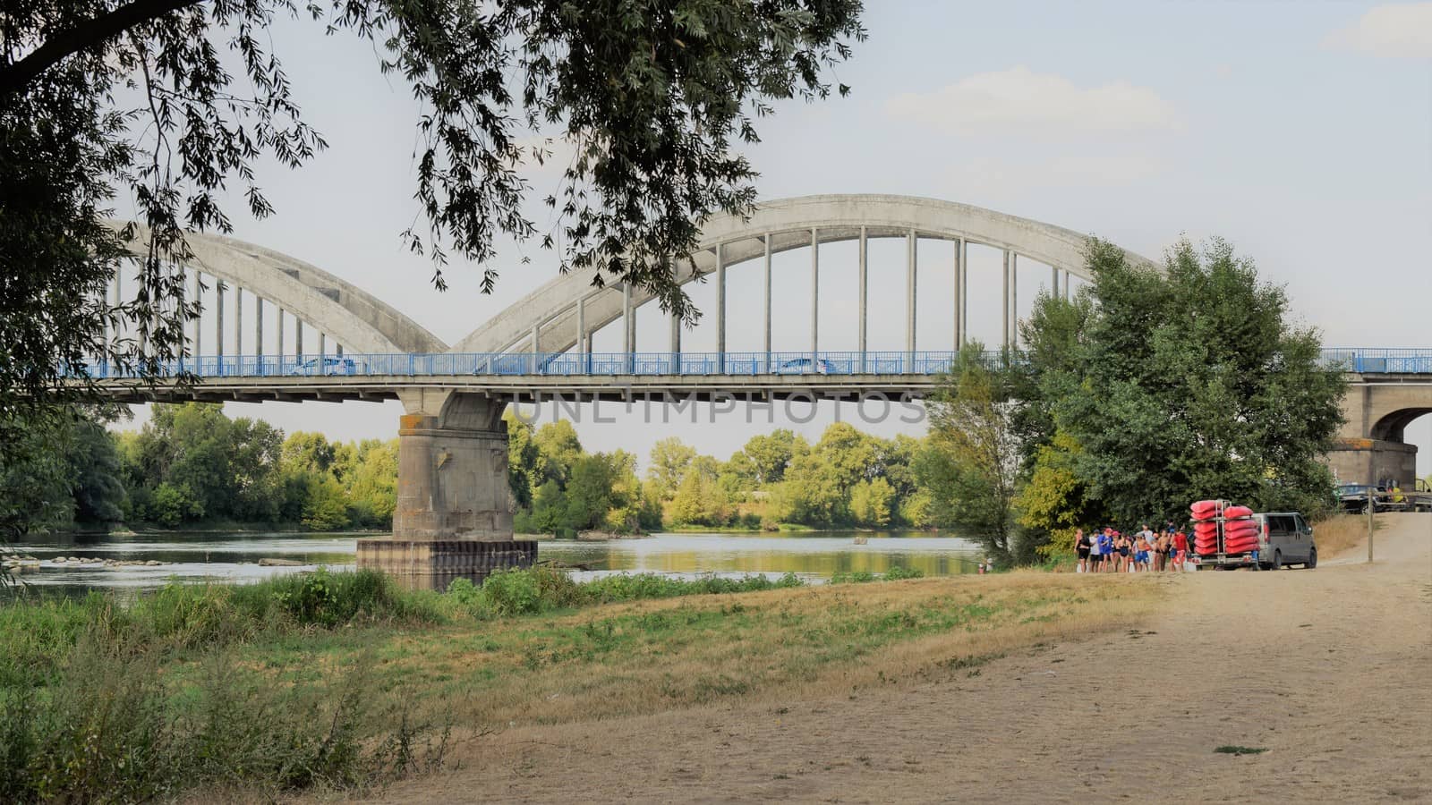 Riverside life on the Loire in the Loire Valley.