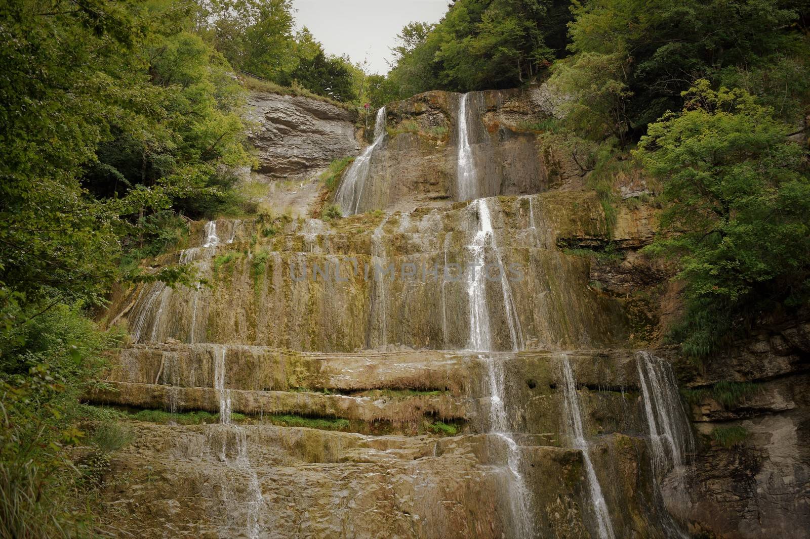 Waterfall cascades in the Jura France by sarahdavies576@gmail.com